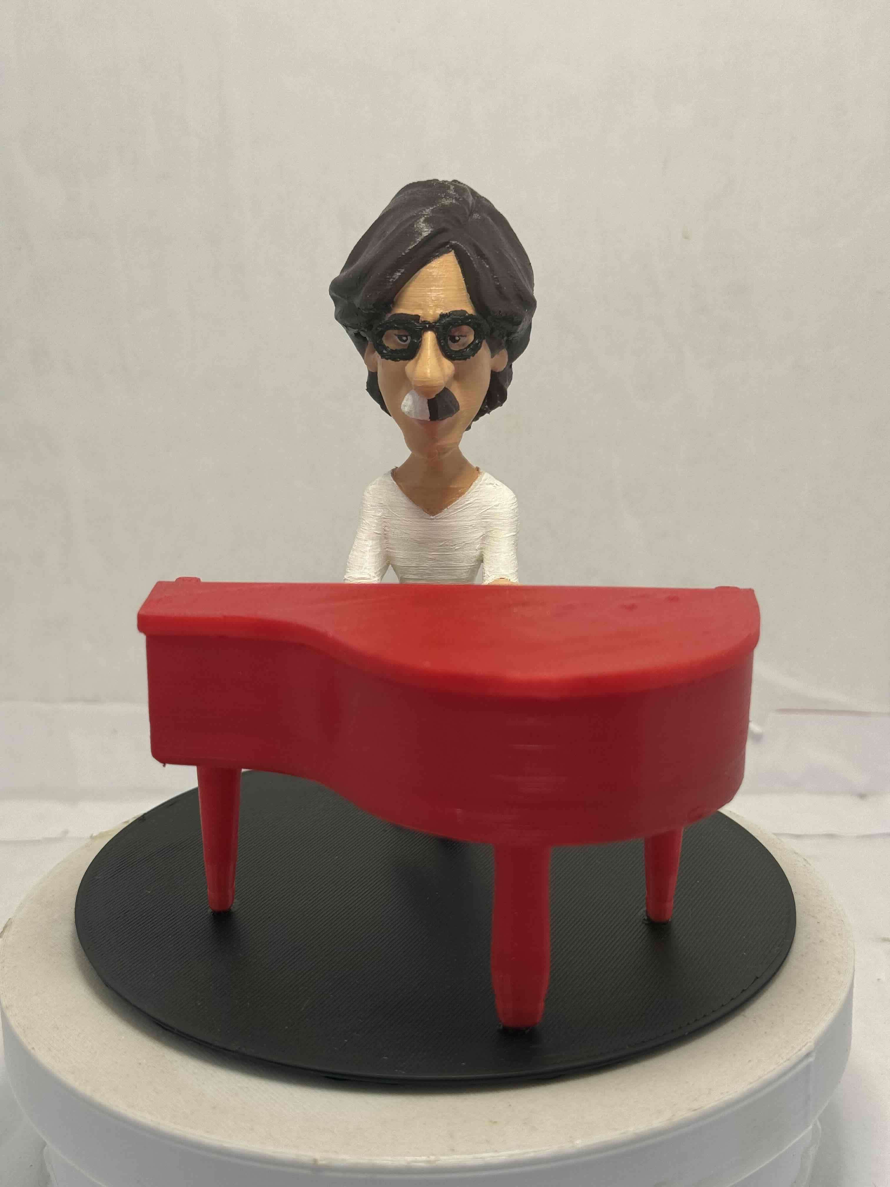 Figura decorativa de pianista Charly García - miniatura 2