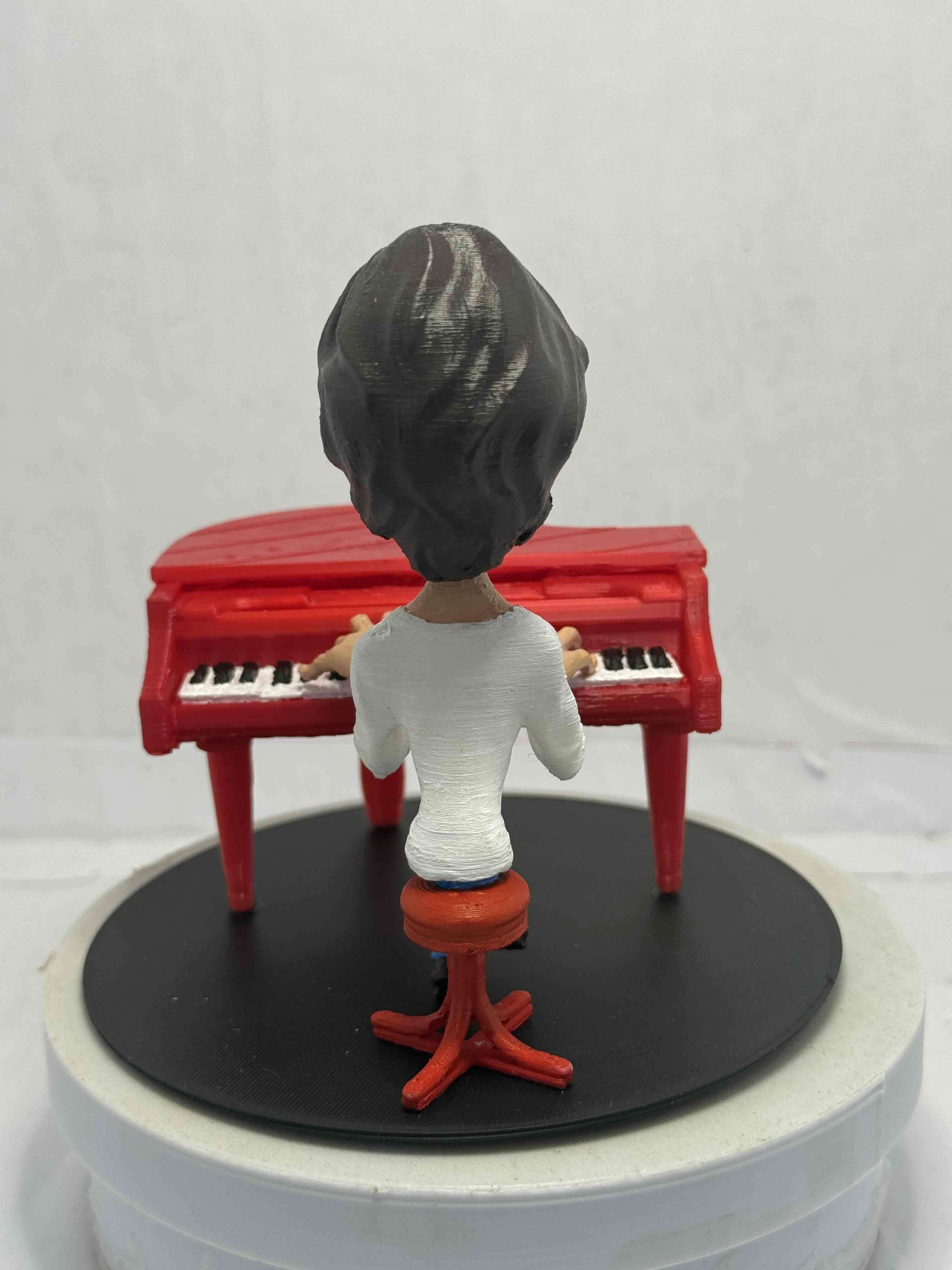 Figura decorativa de pianista Charly García - miniatura 4