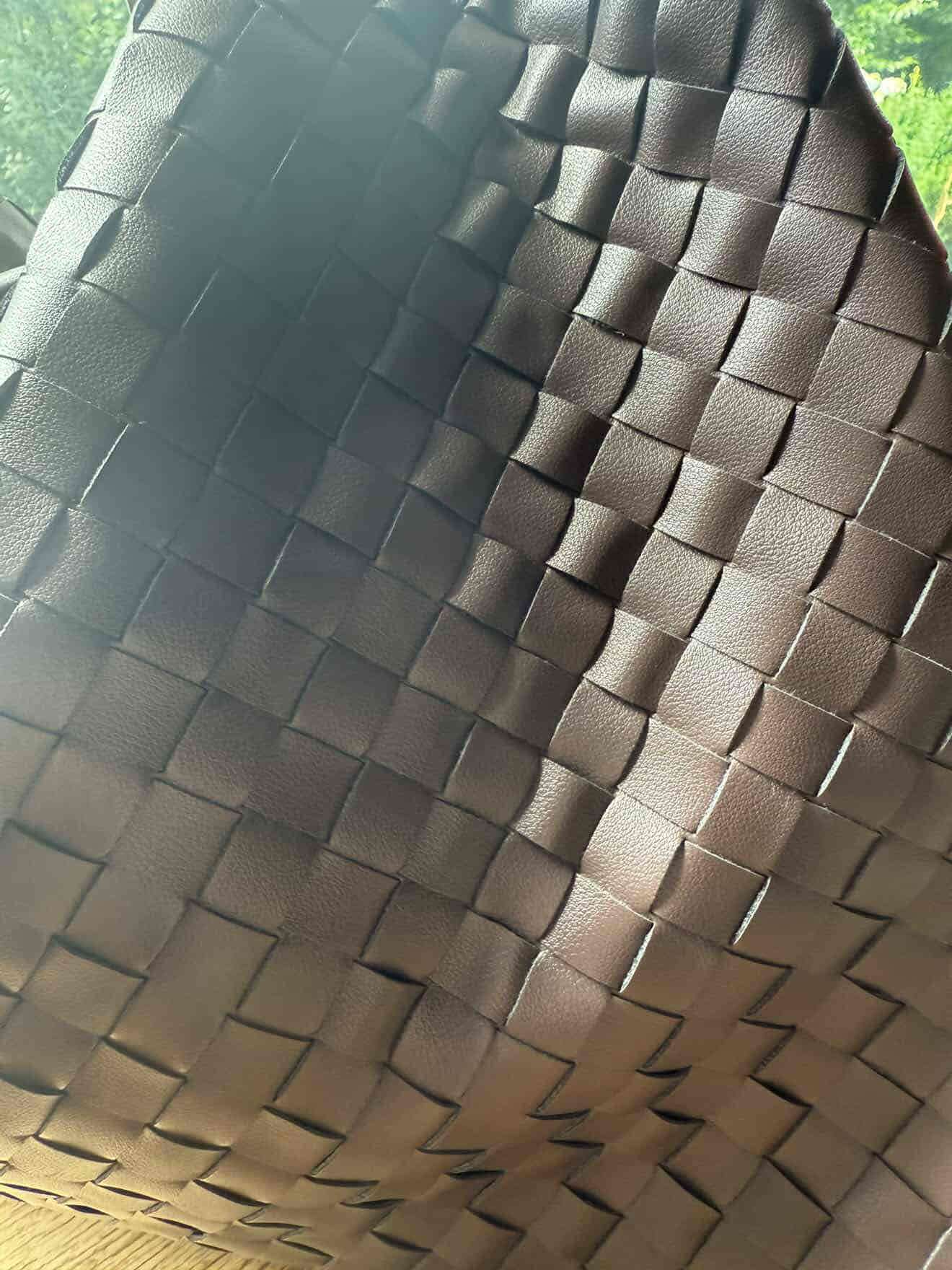 Bolso de mano tejido marrón BV - miniatura 2