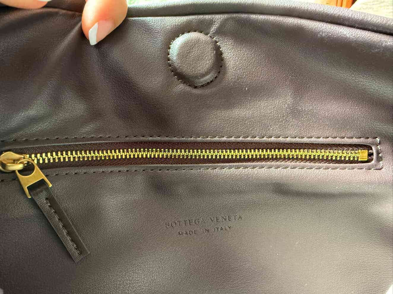 Bolso de mano tejido marrón BV - miniatura 5