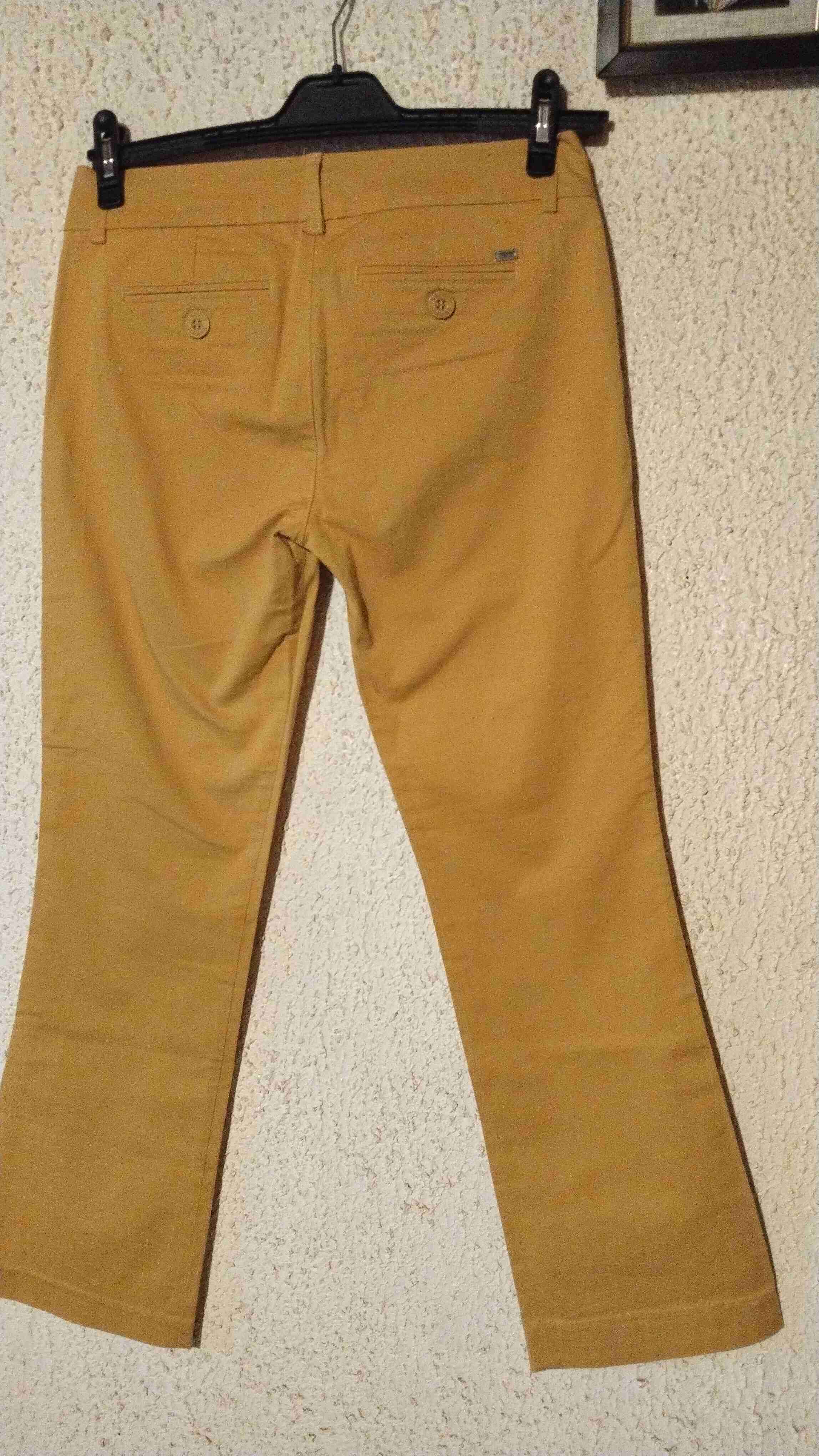 Pantalones beige semi formales - miniatura 2