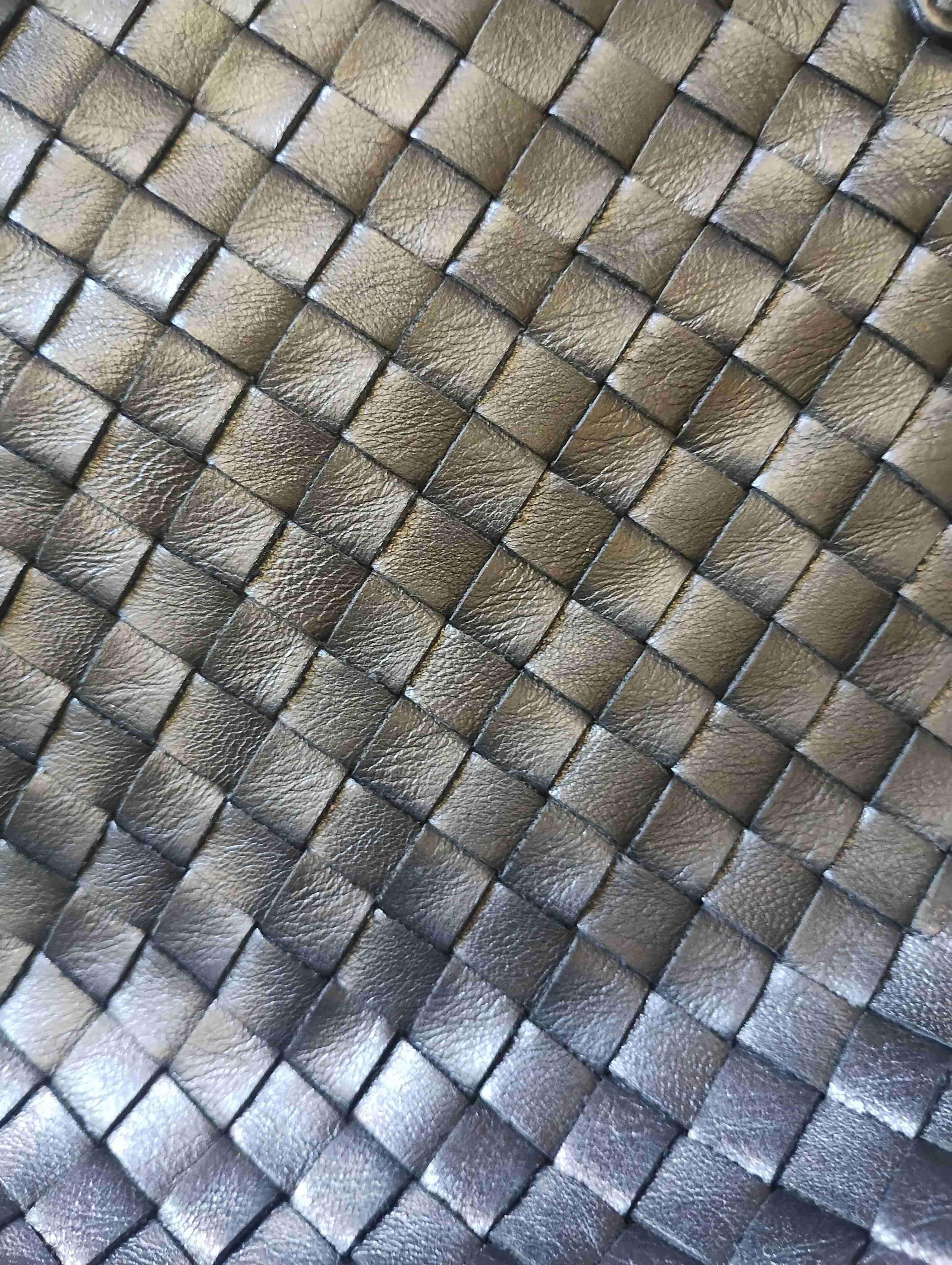 Cartera negra de eco cuero trenzado - miniatura 3