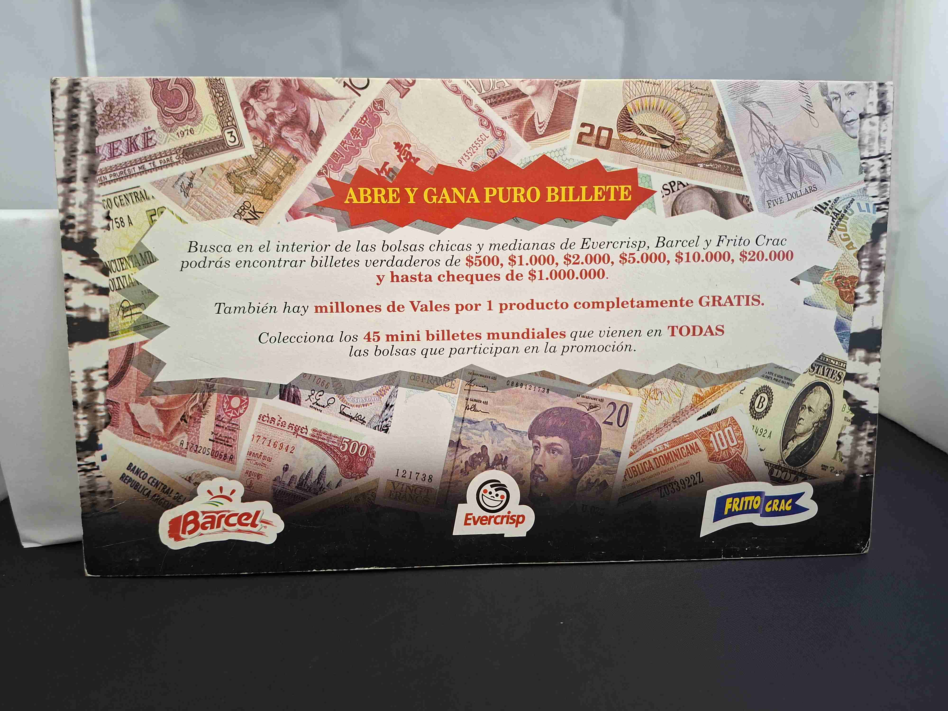 Coleccionador Puros Billetes completo Tazos - miniatura 4