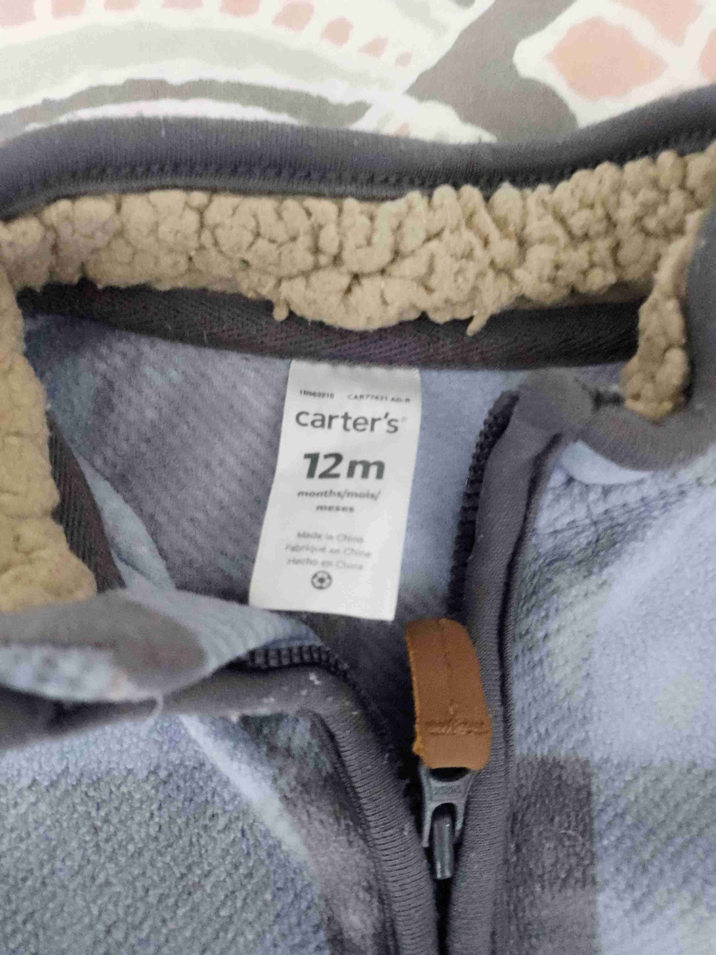 Pijama enterito cuadros azul y gris - miniatura 2