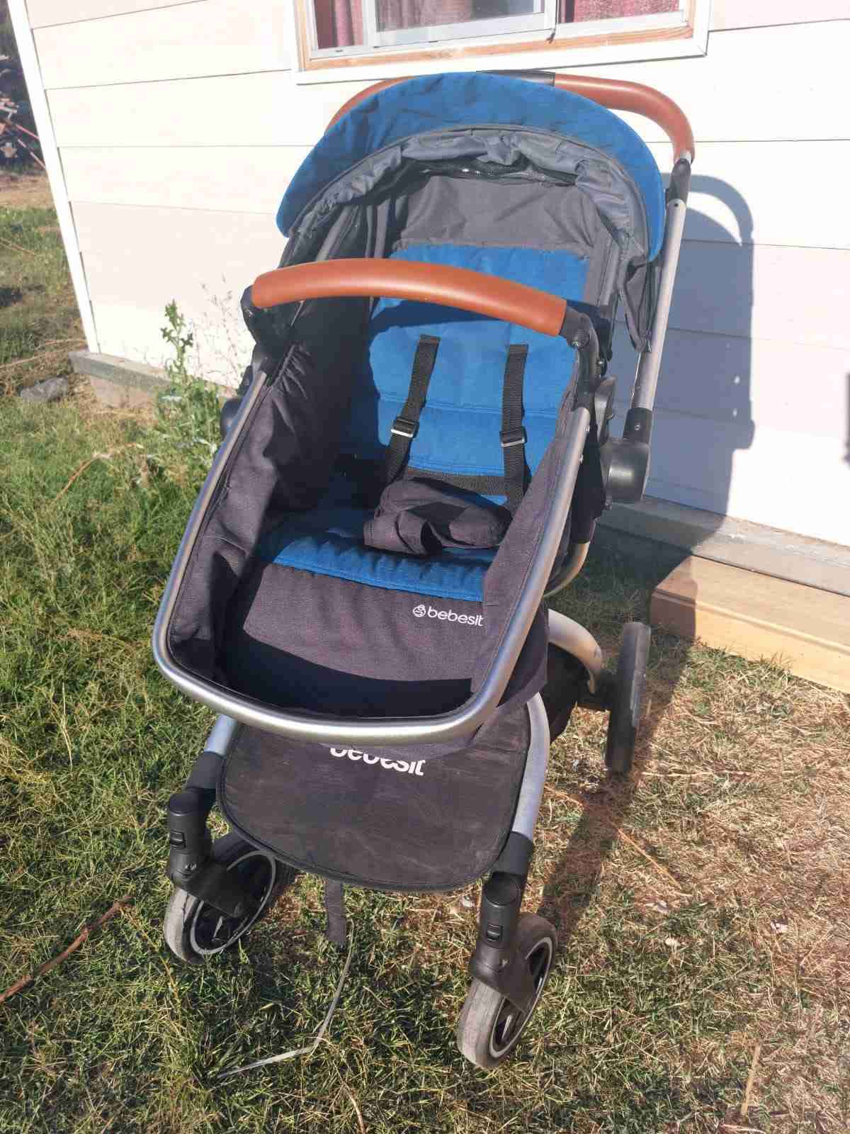 Coche de bebé Bebesit azul - miniatura 3