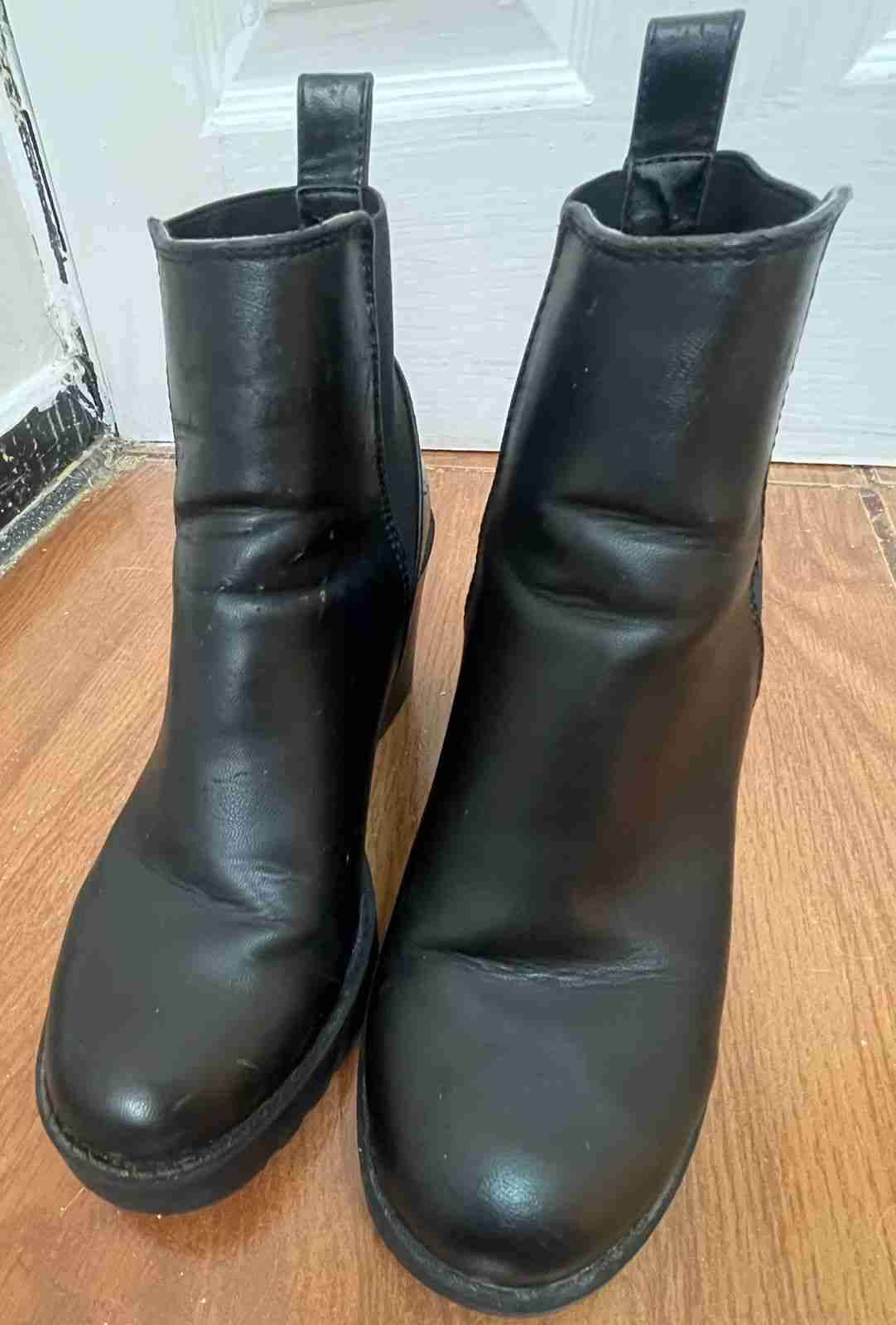 Botines negros de cuero N* 38 - miniatura 4