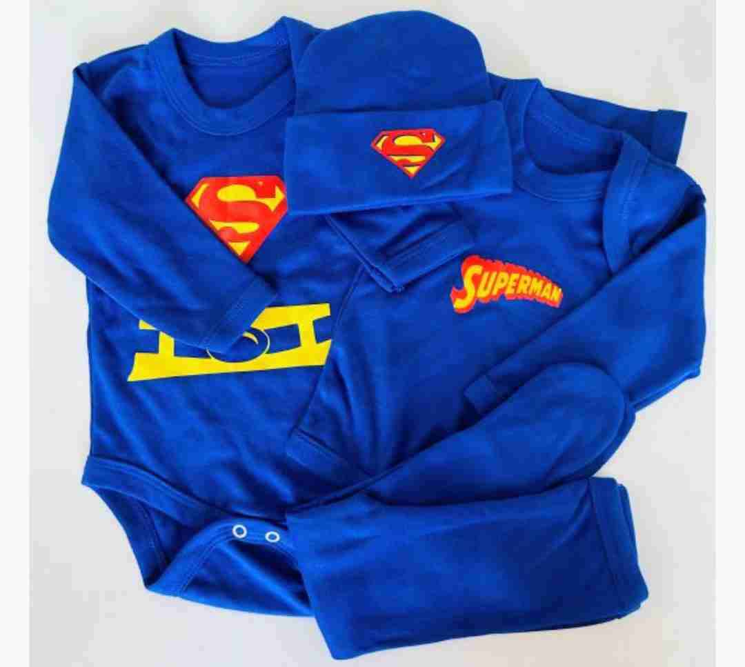 Conjunto bebé Superman azul