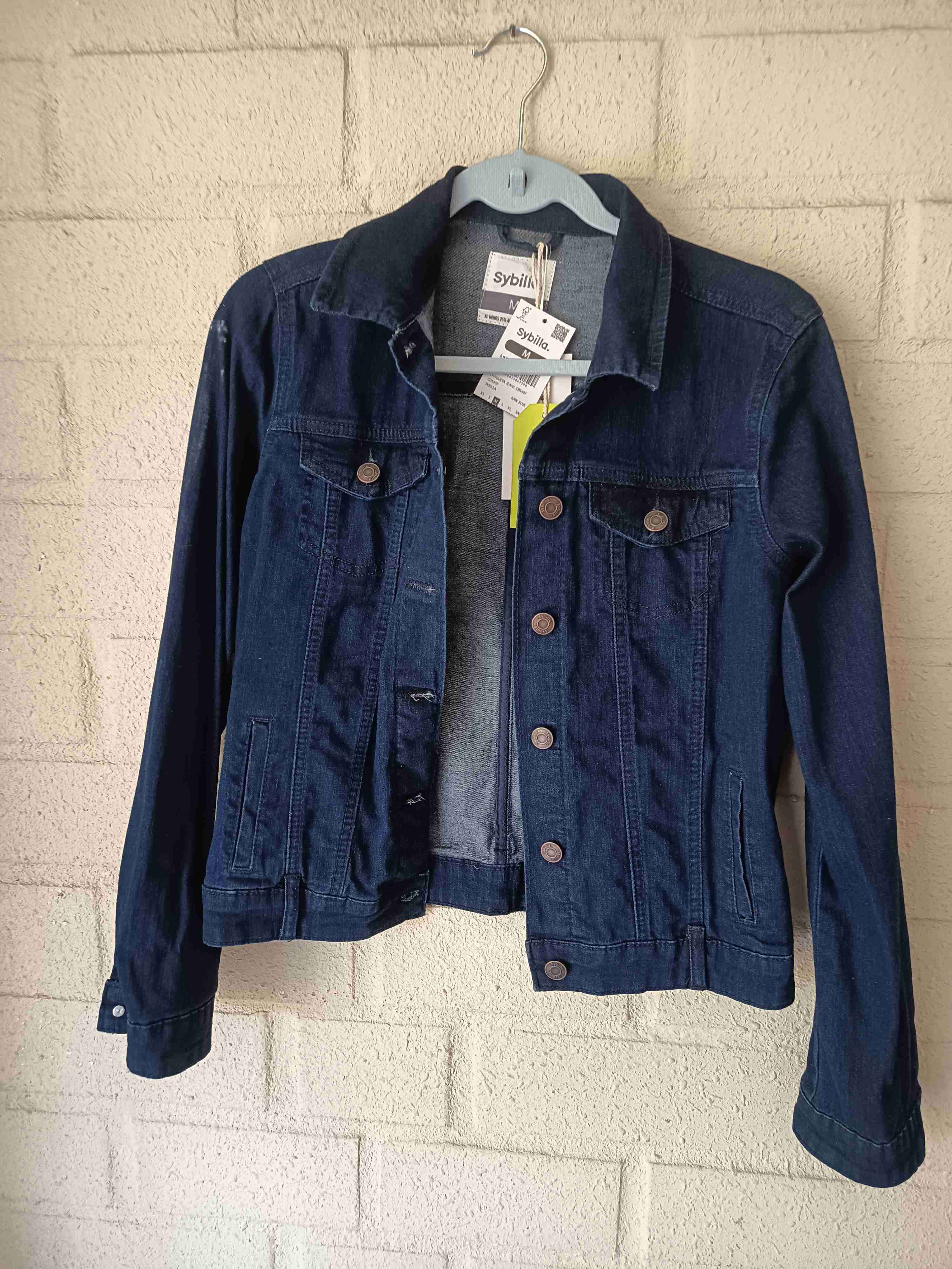 Chaqueta denim azul mujer