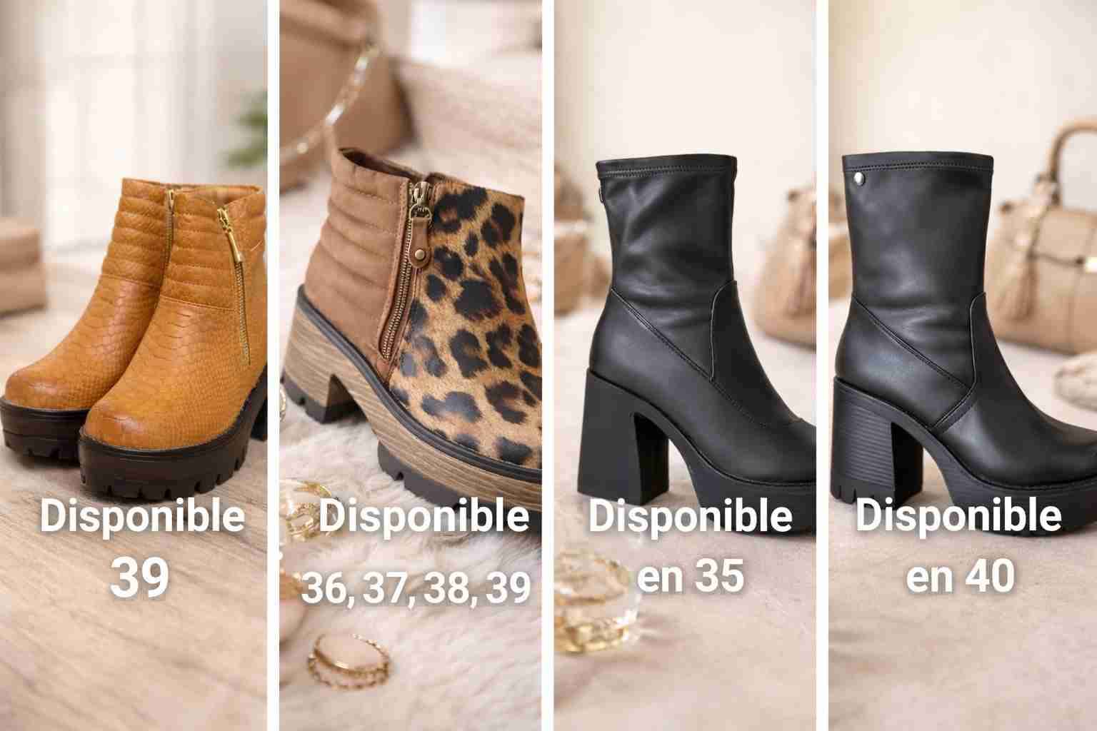 Botines varios colores y estilos