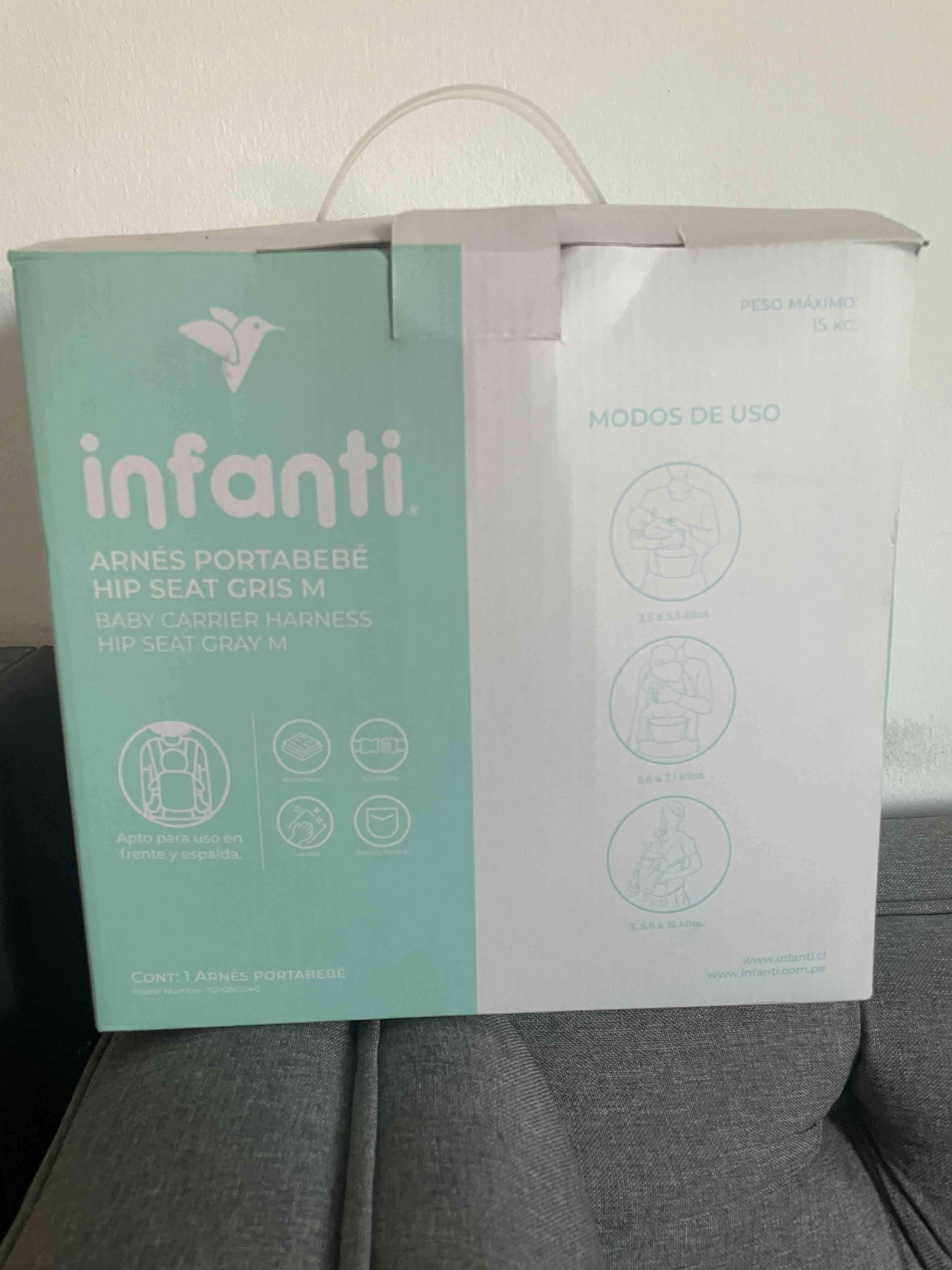 Arnés portabebé Infanti gris - miniatura 2