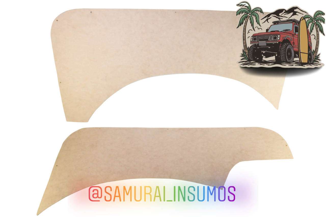 Suzuki Samurai Tapices Traseros Laterales En Bruto