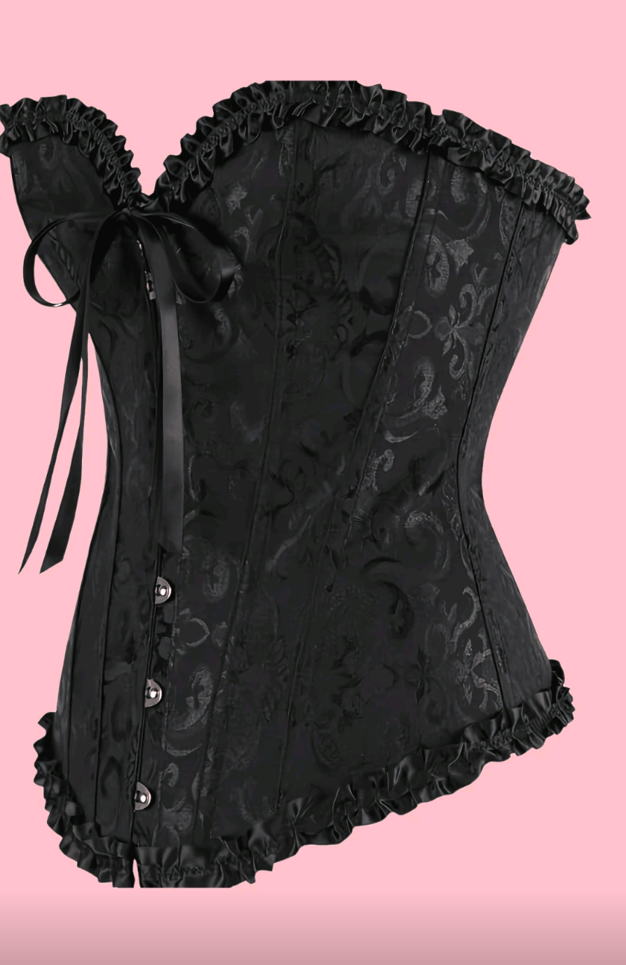 Corset negro con encaje
