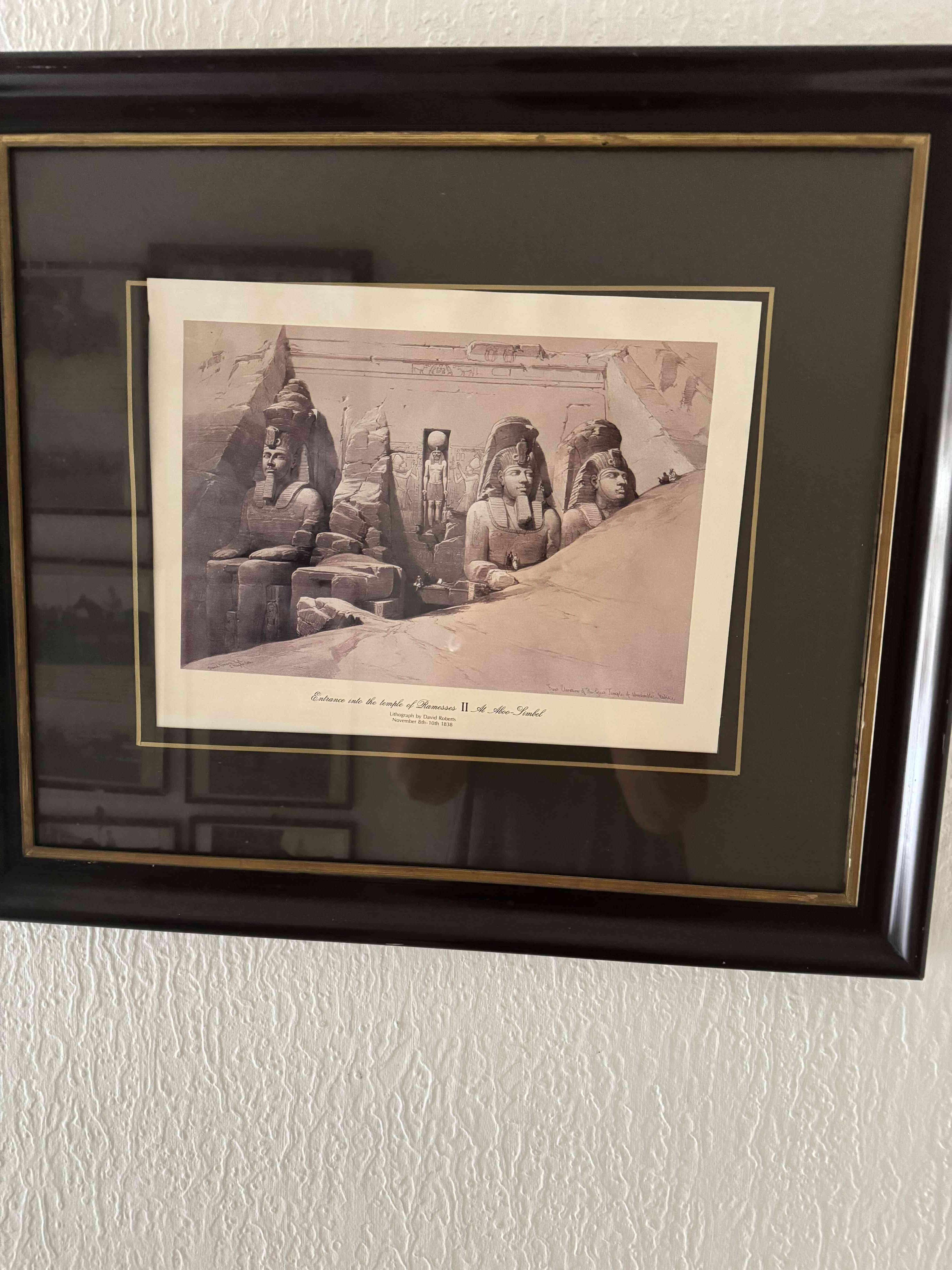 Cuadro con imagen del Templo Egipcio