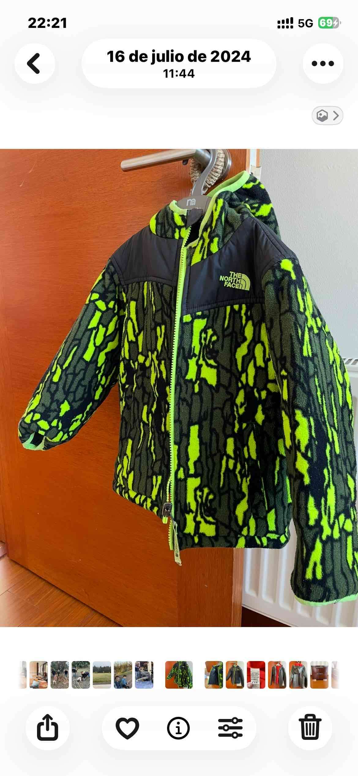 Chaqueta polar The North Face verde