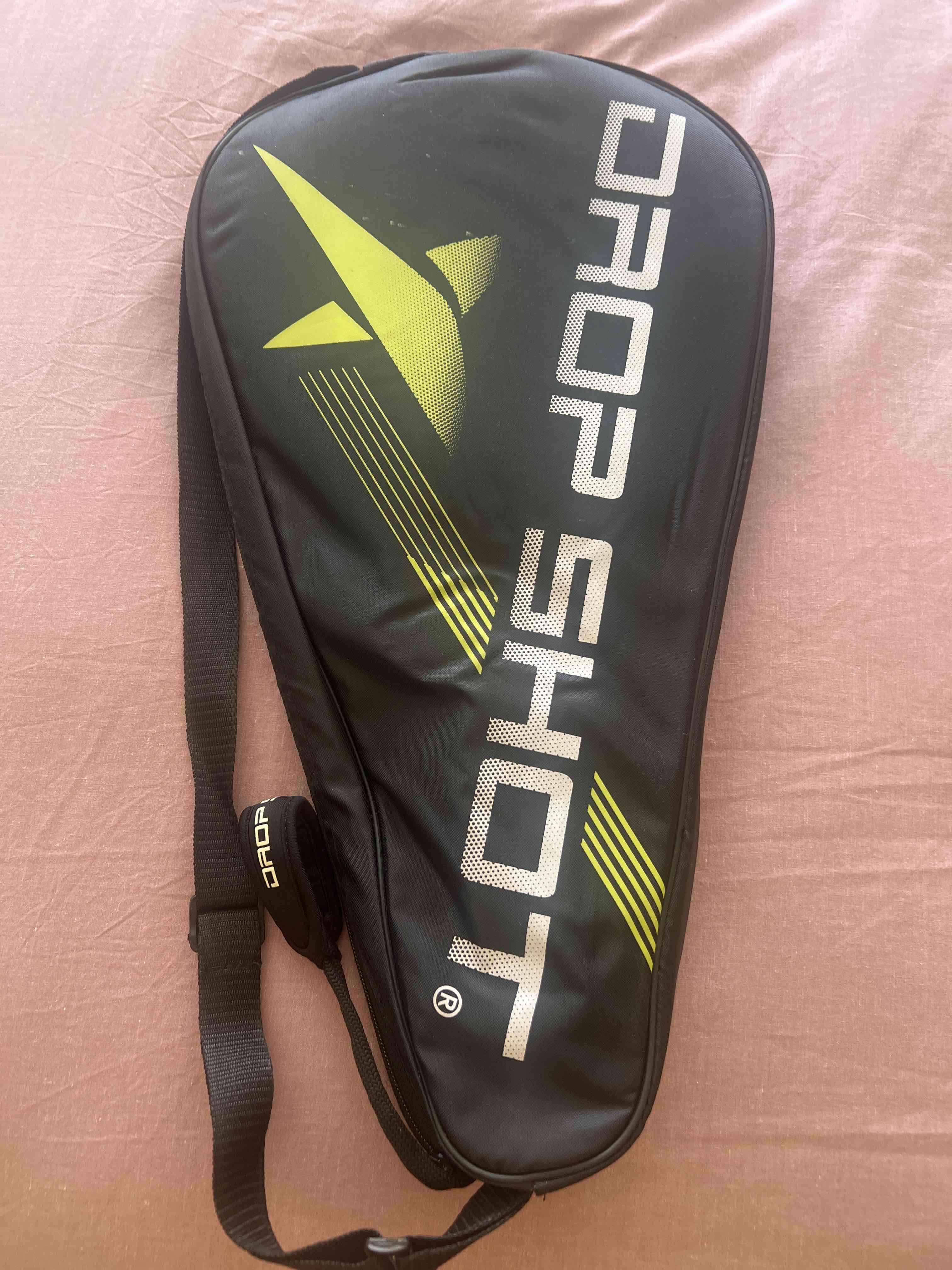 Pala Drop Shot negra con funda un uso