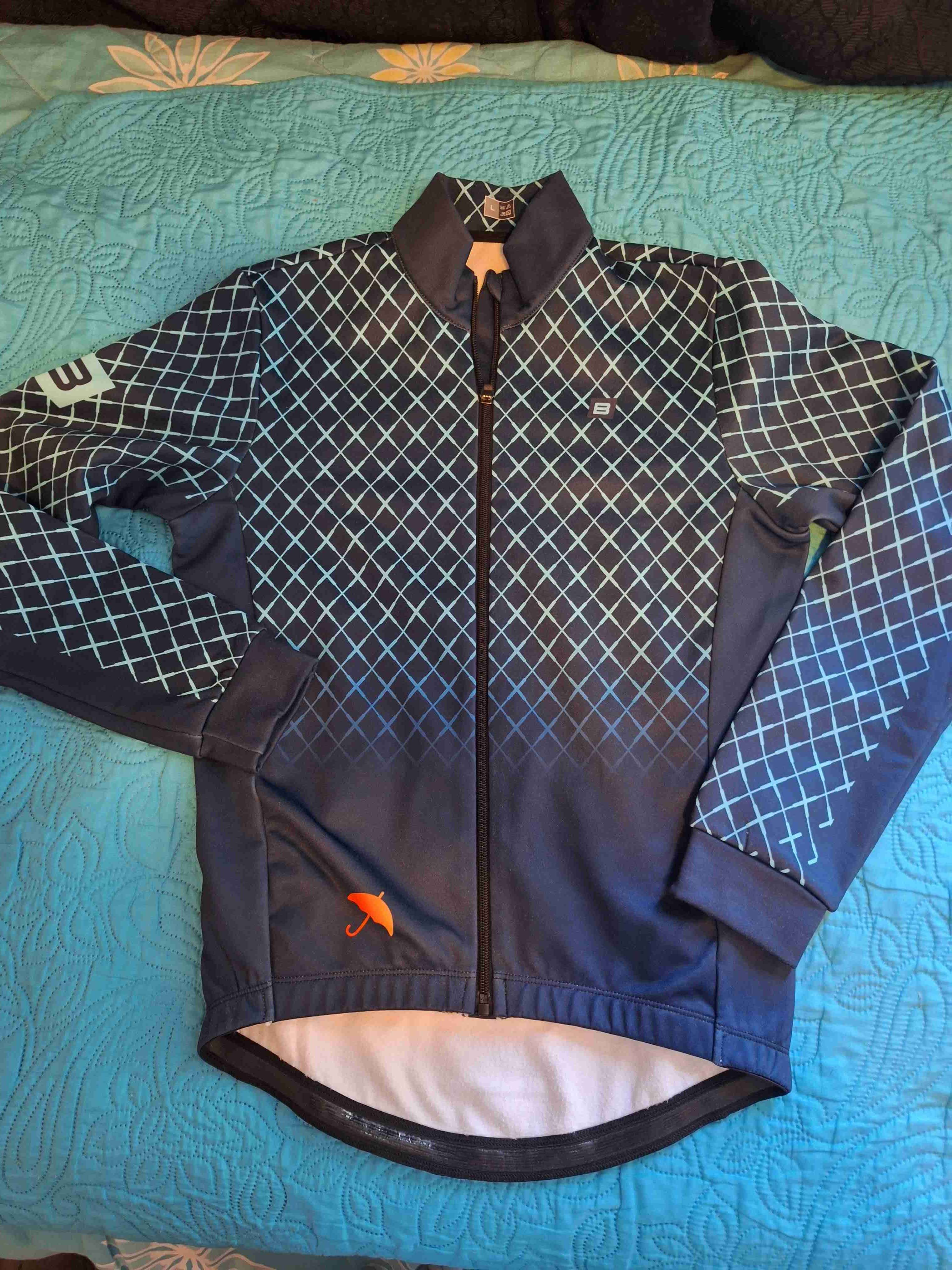 Chaqueta ciclismo azul unisex