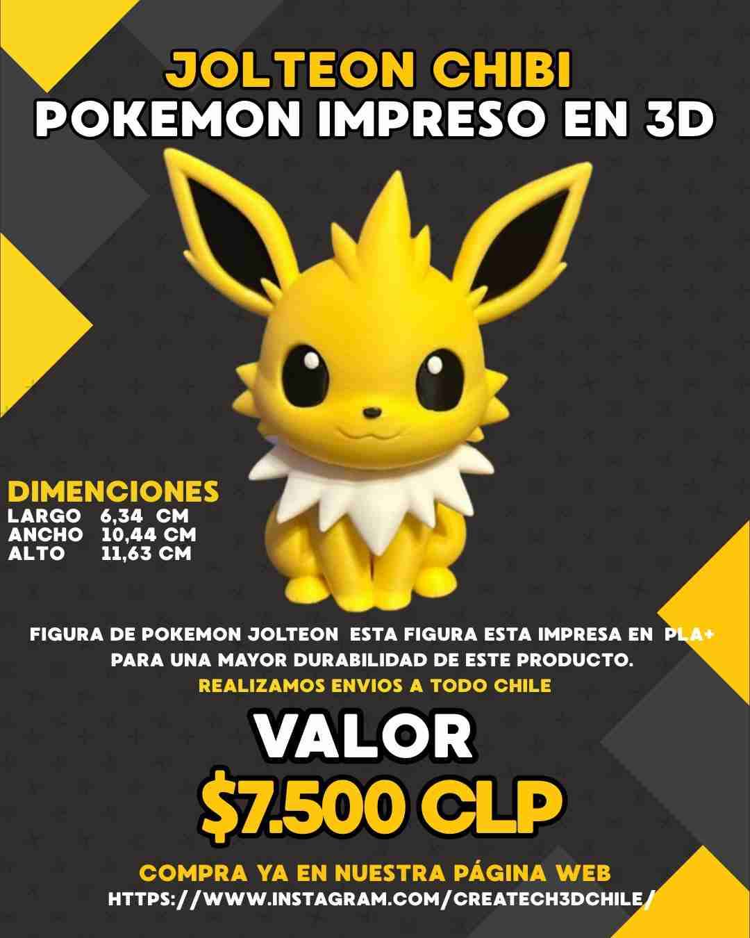 Figura 3D Pokémon Jolteon