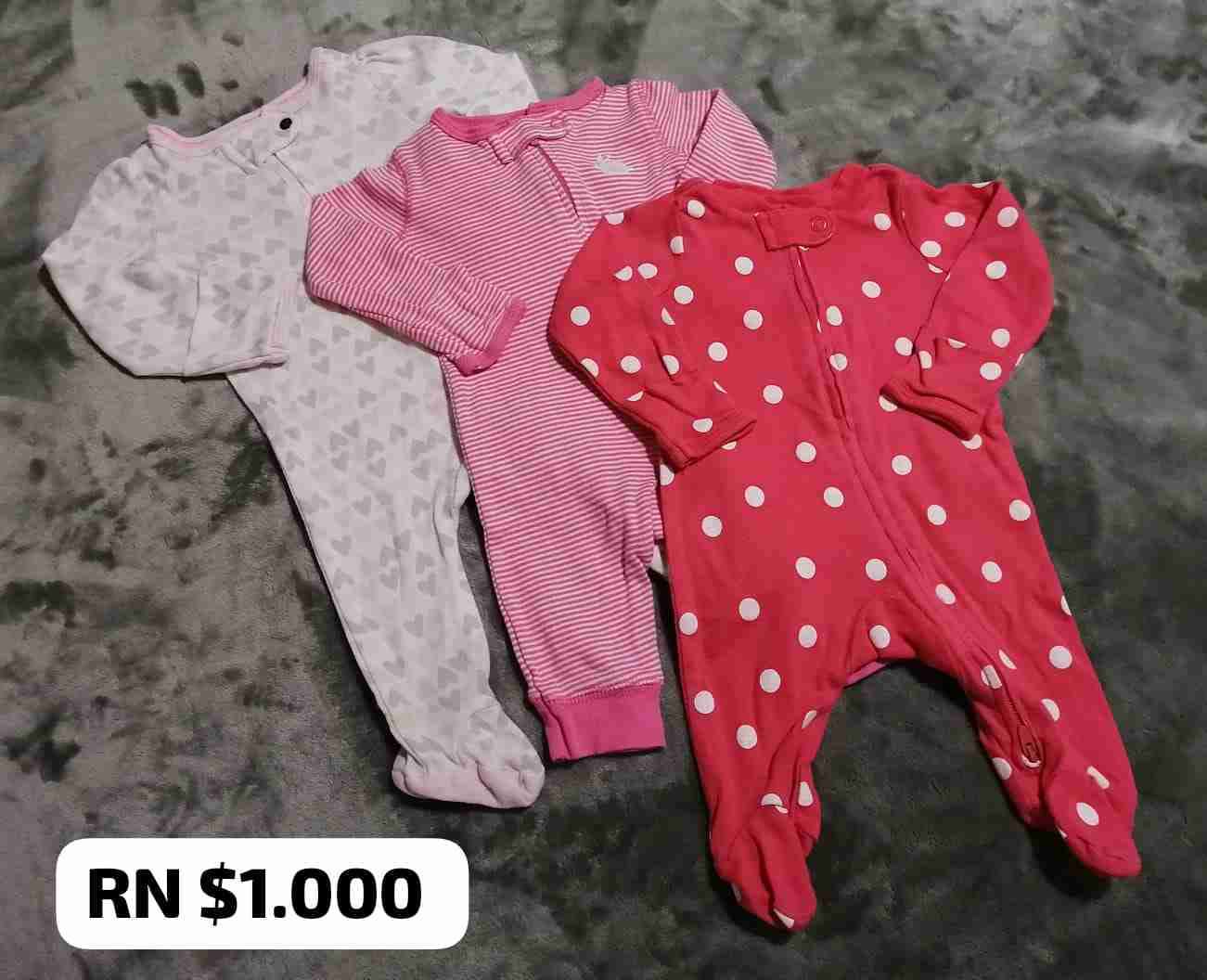 Pijamas enteros para bebé niña RN