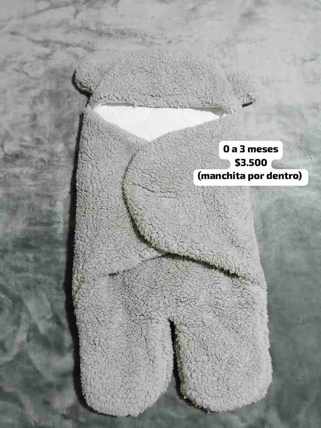 Saco de dormir gris para bebé