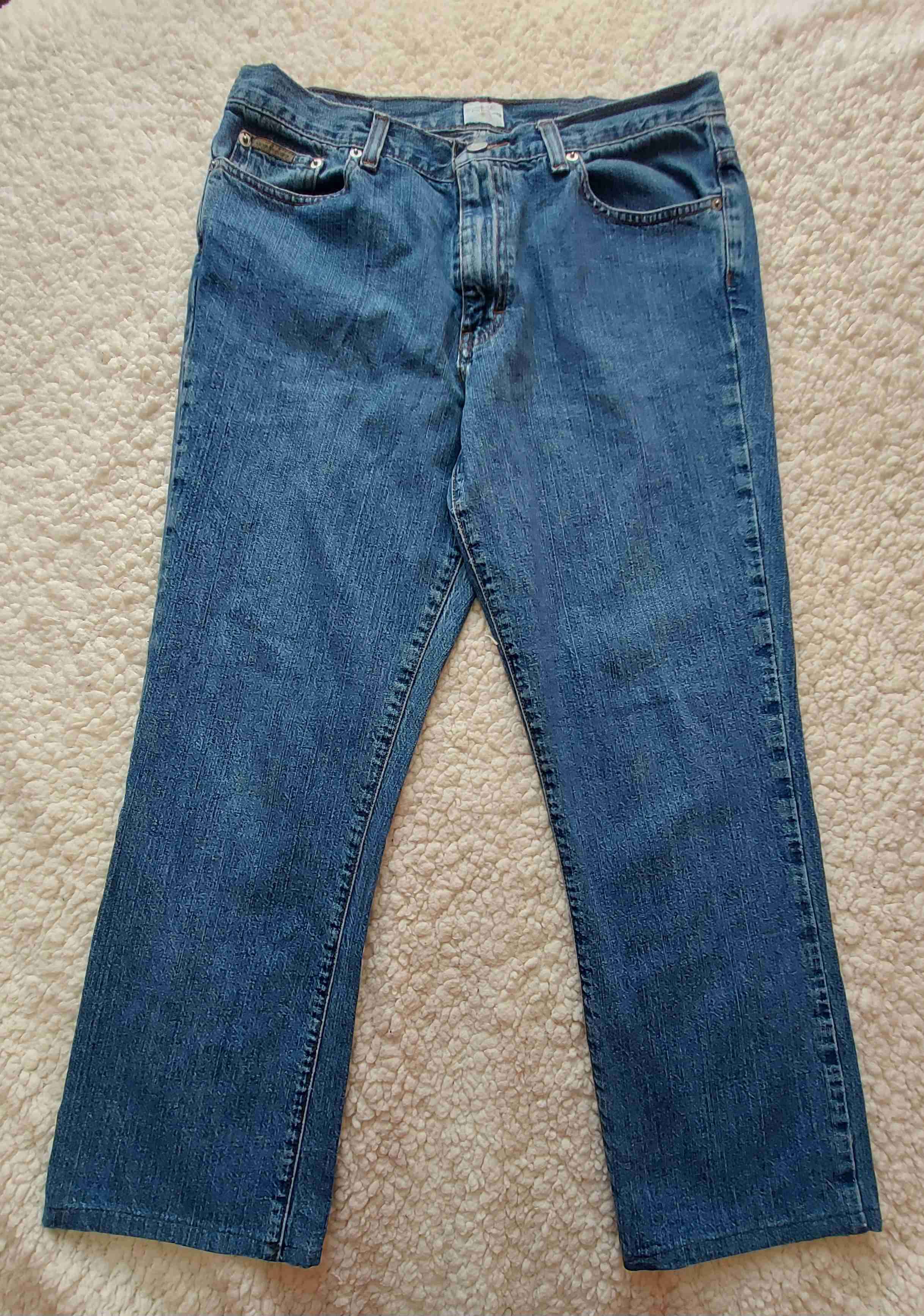 Calvin Klein, Jeans azules de mezclilla, Talla 40