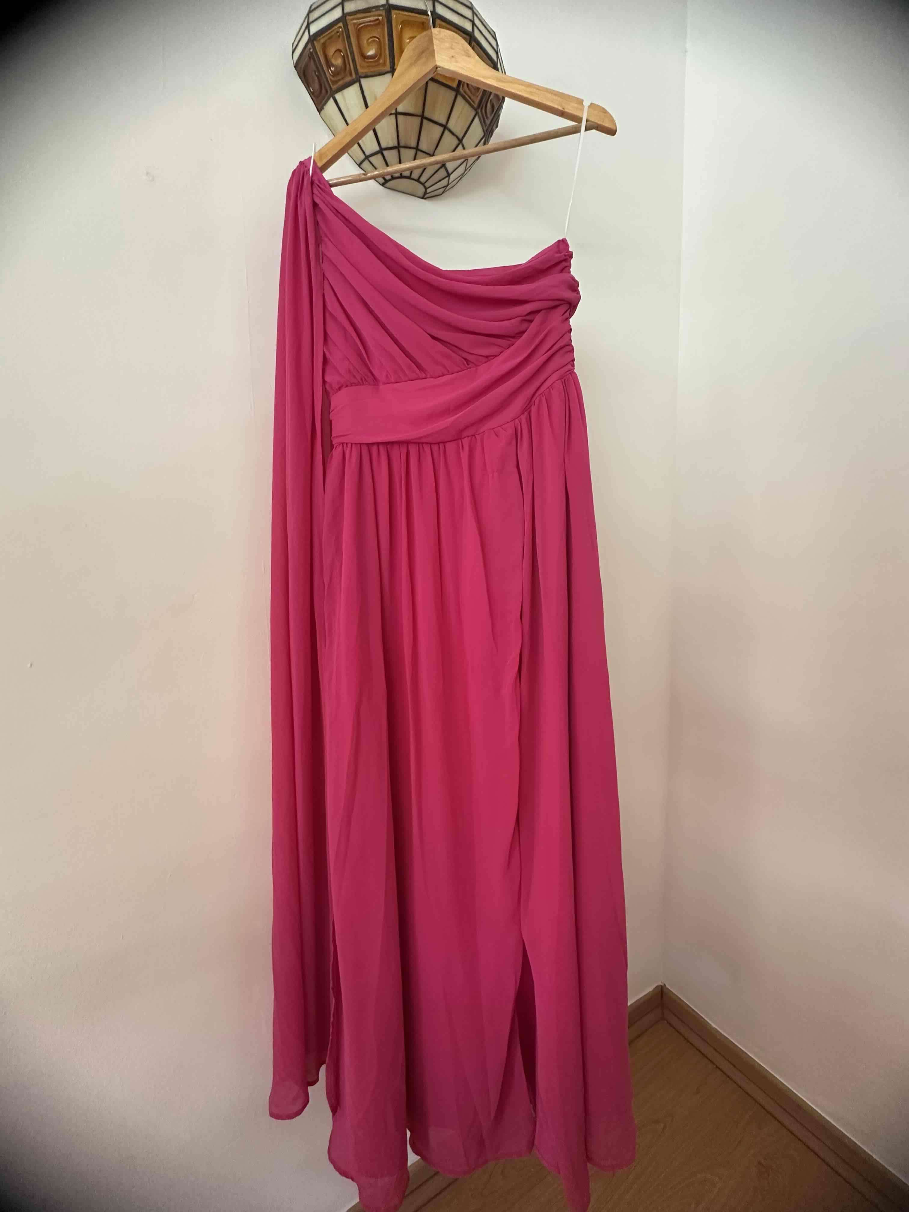 Vestido asimétrico fucsia M/L