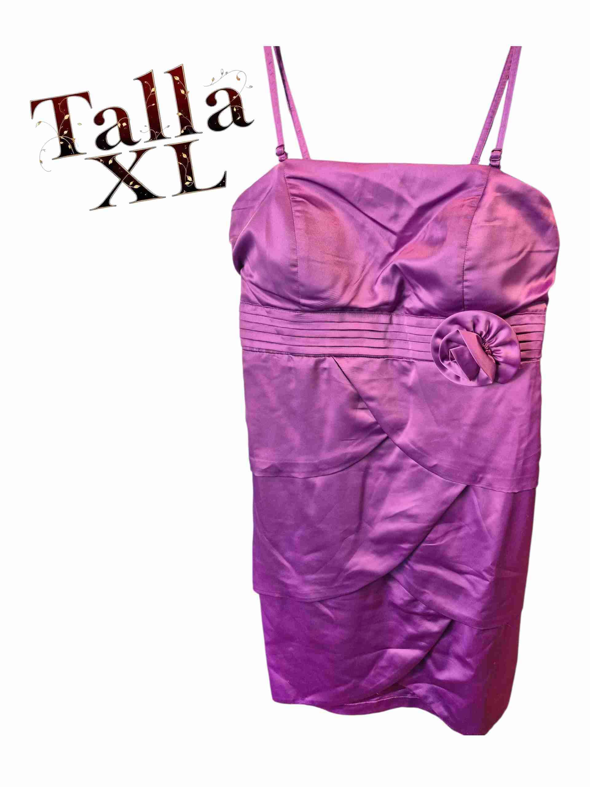 Vestido morado talla XL