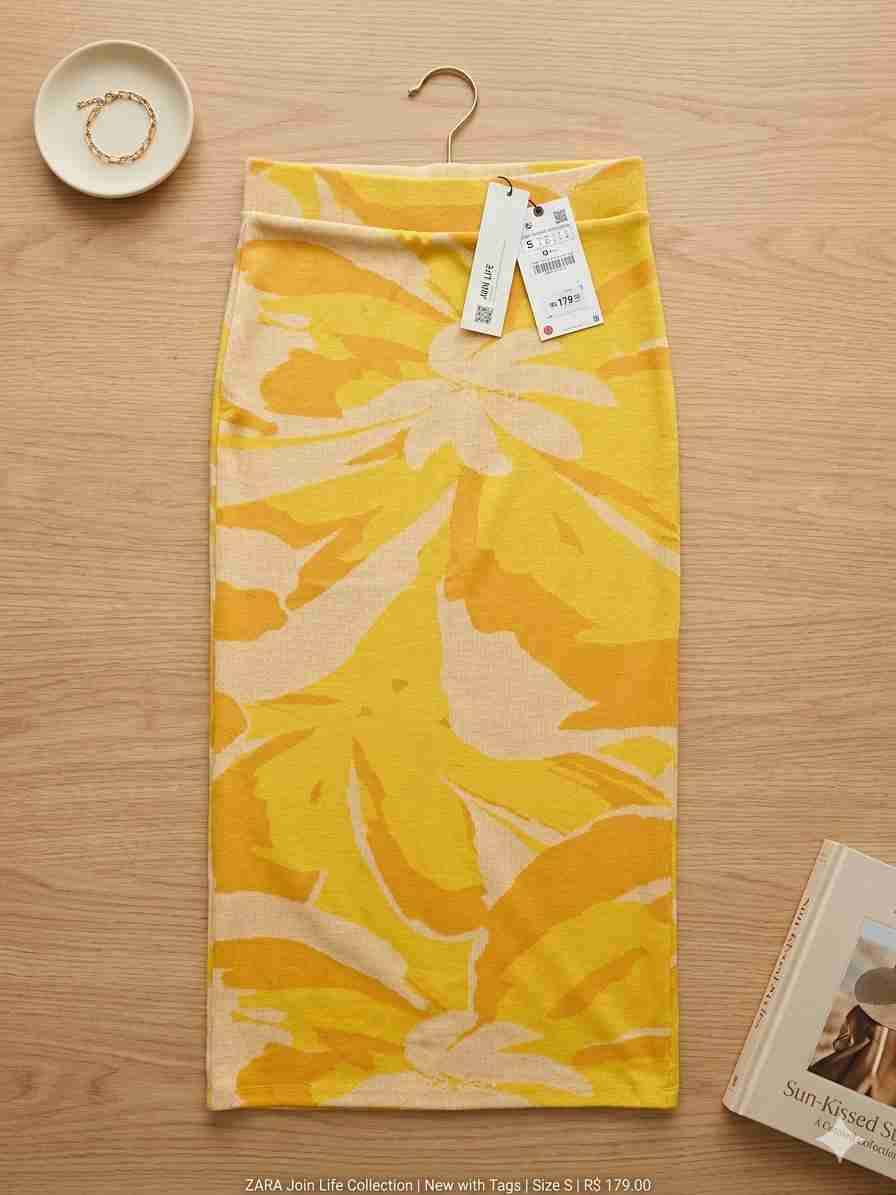 Falda larga Mango Nueva Talla S