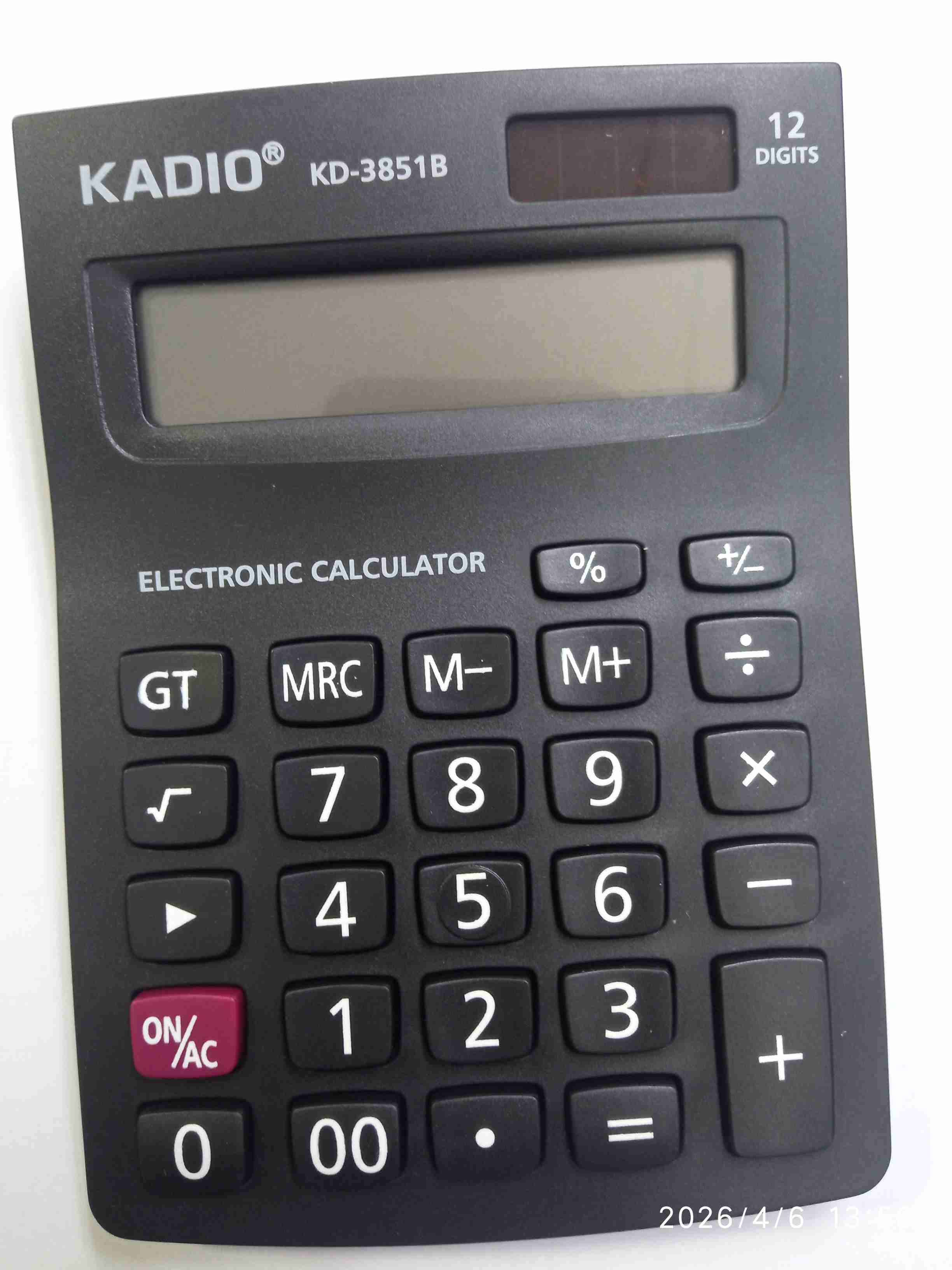 Calculadora  electrónica Kadio  incluye pila AAA
