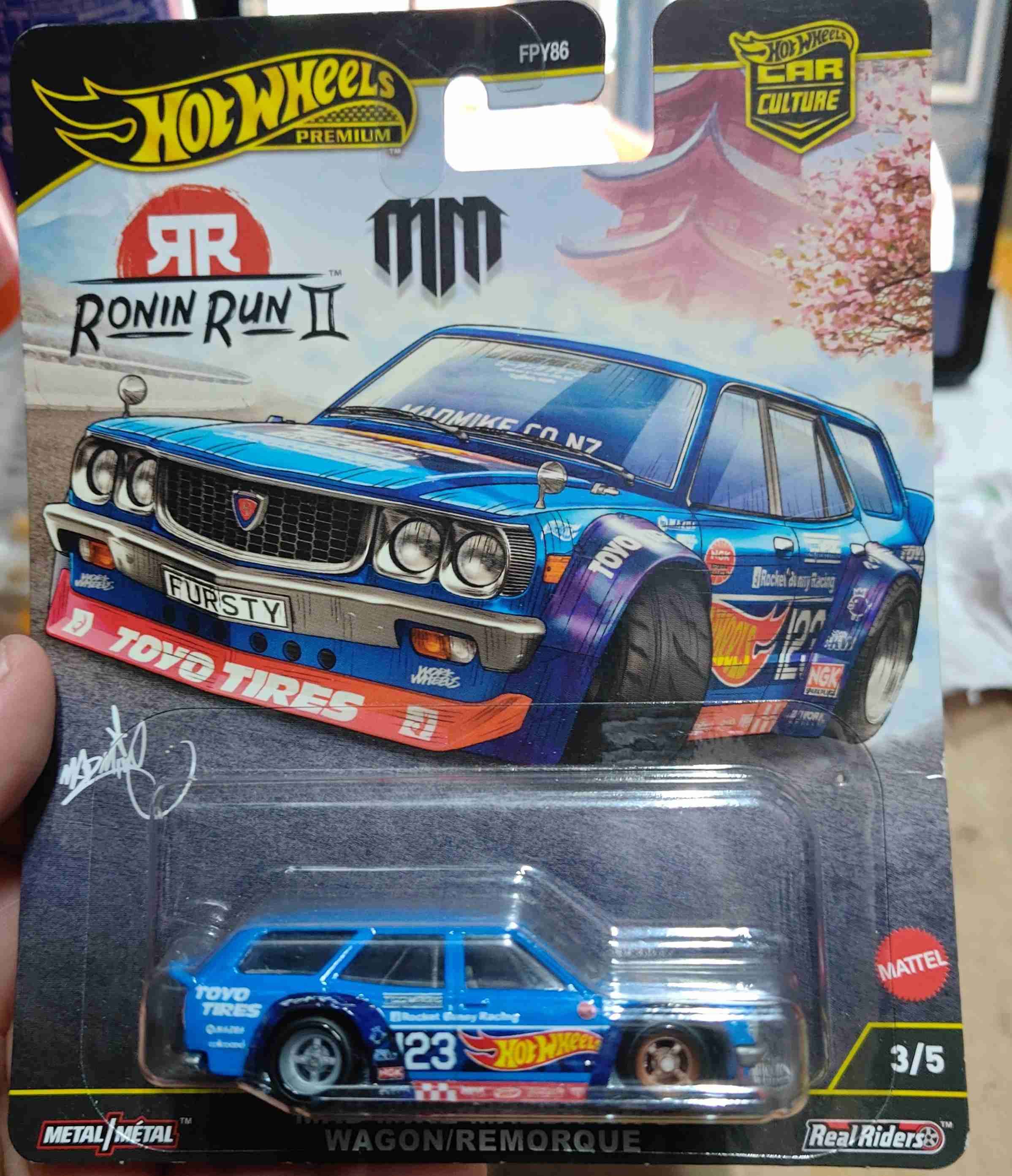 Hot Wheels Ronin Run II azul
