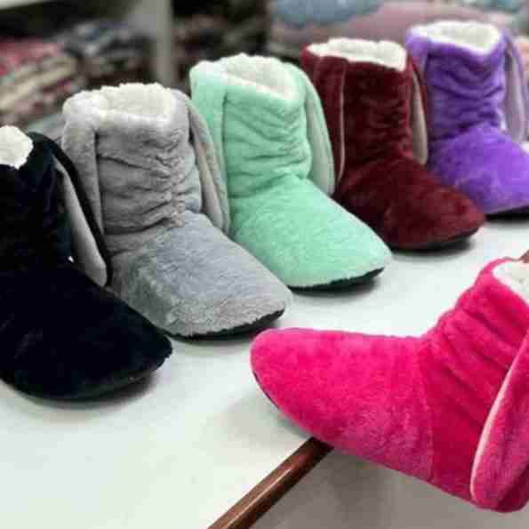 Botas de invierno coloridas forrado con chiporro