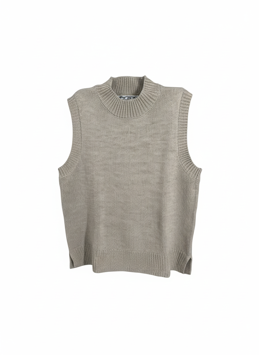 Sweater de punto gris