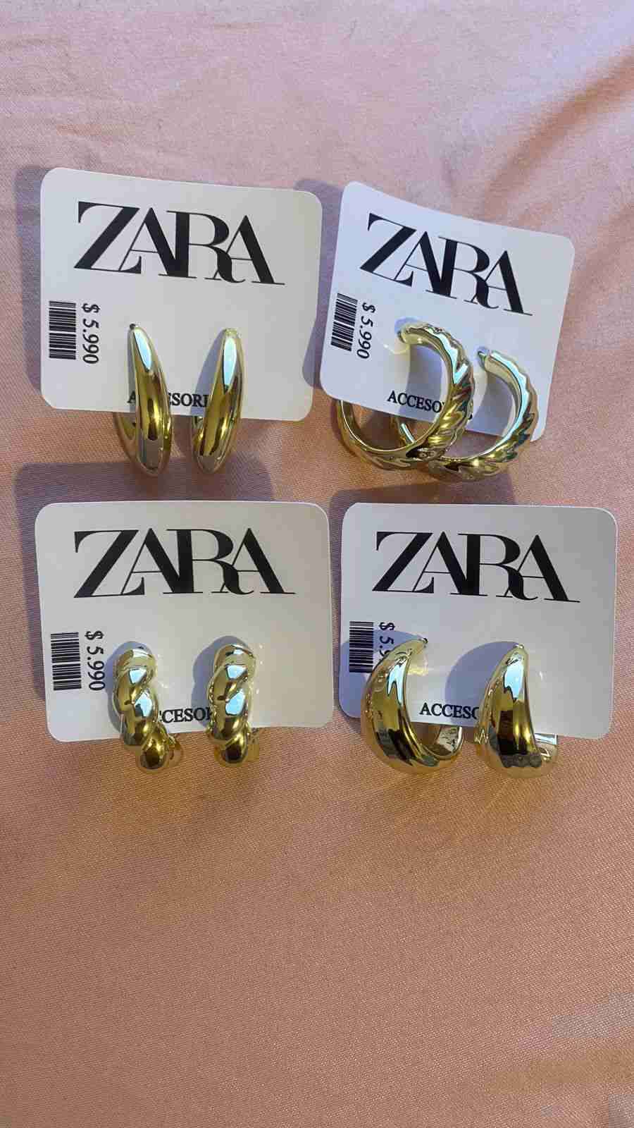 Set de aros Zara dorados