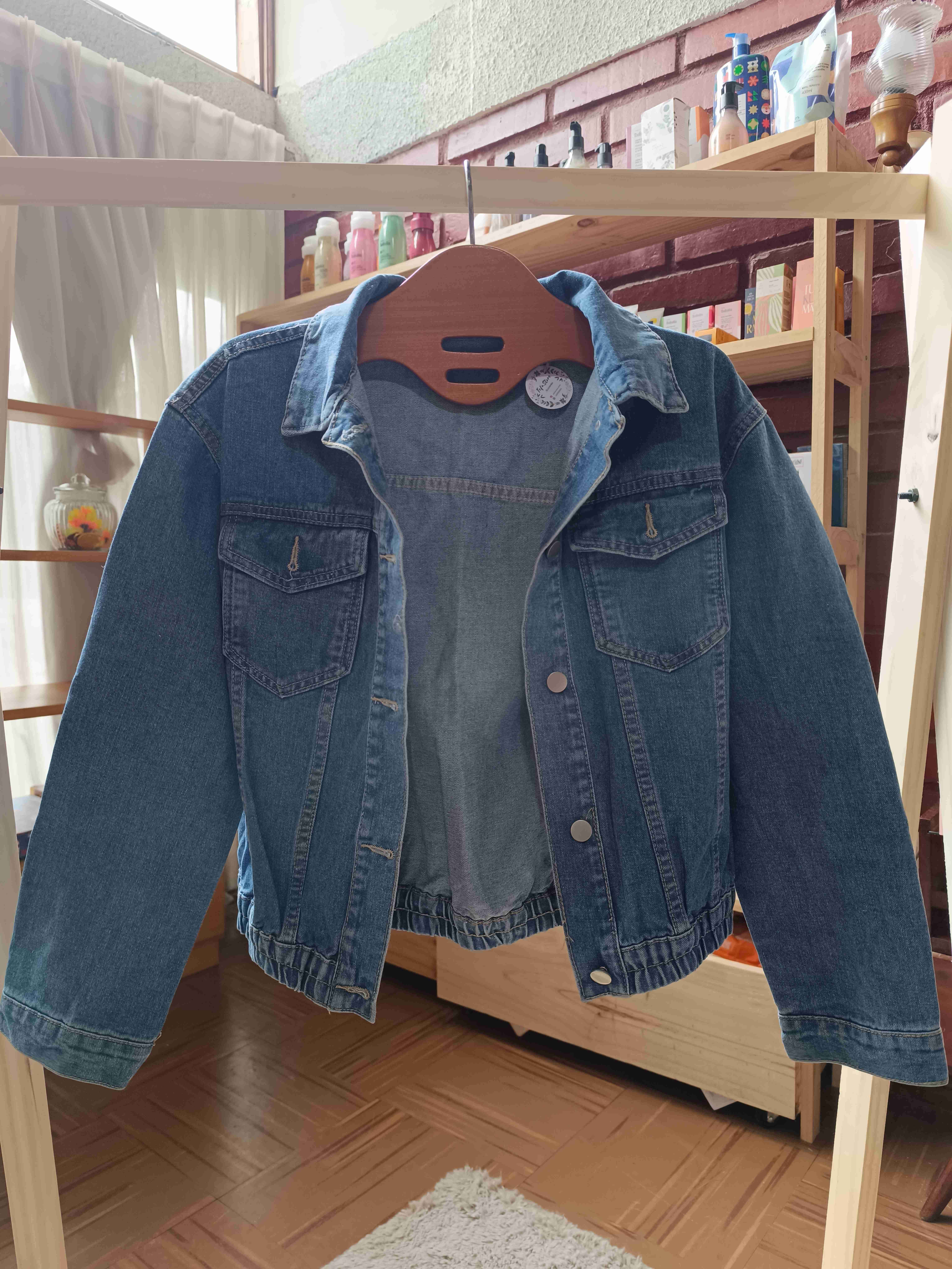 Chaqueta de mezclilla azul