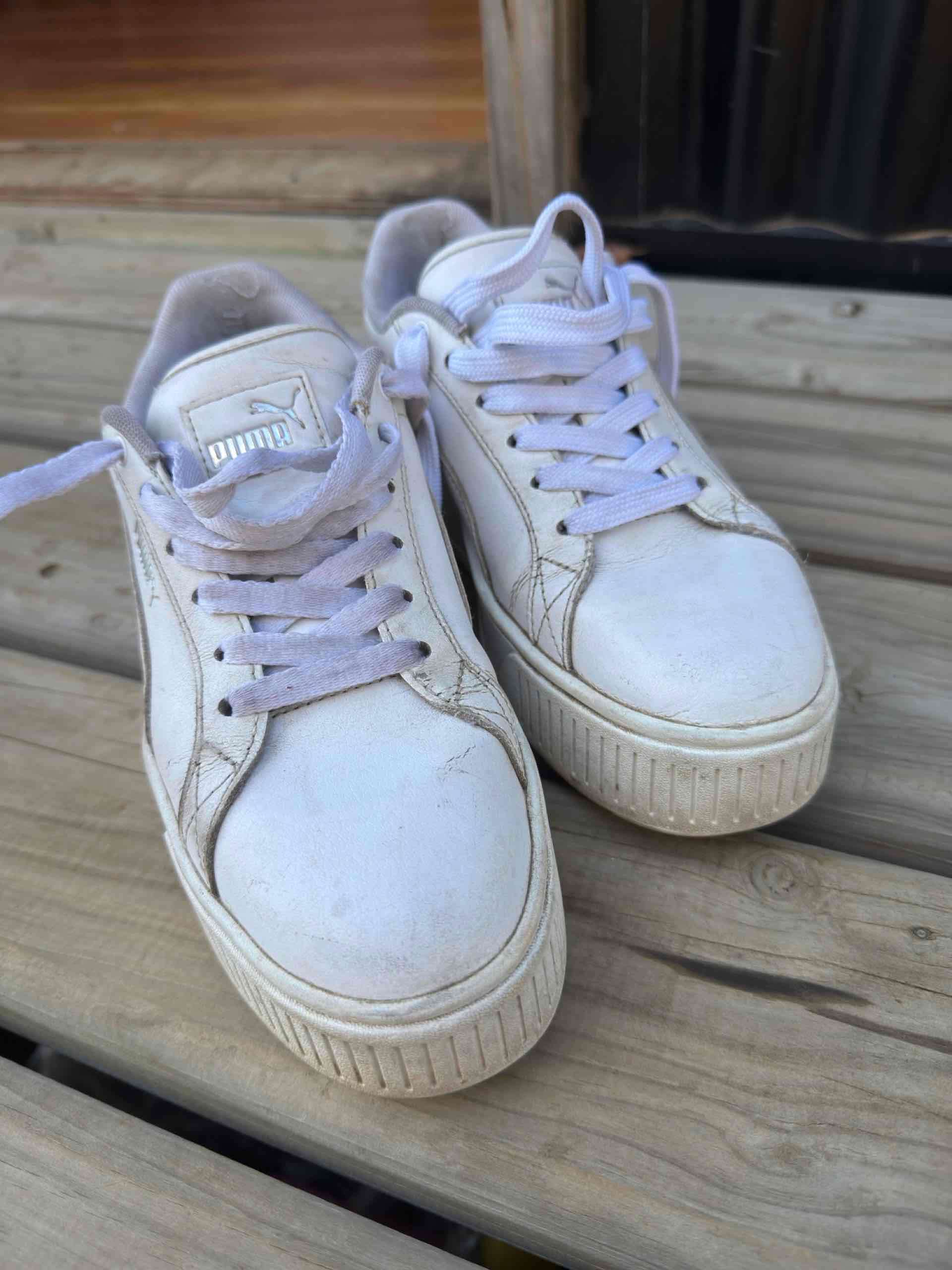 Zapatillas blancas deportivas mujer puma