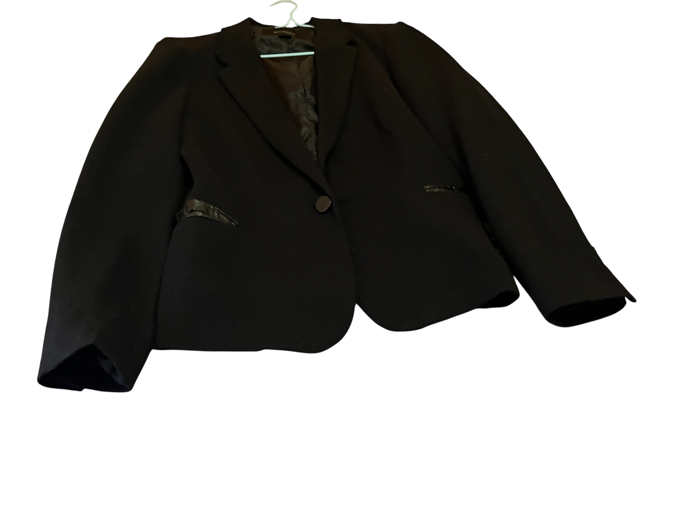 Blazer negro elegante mujer