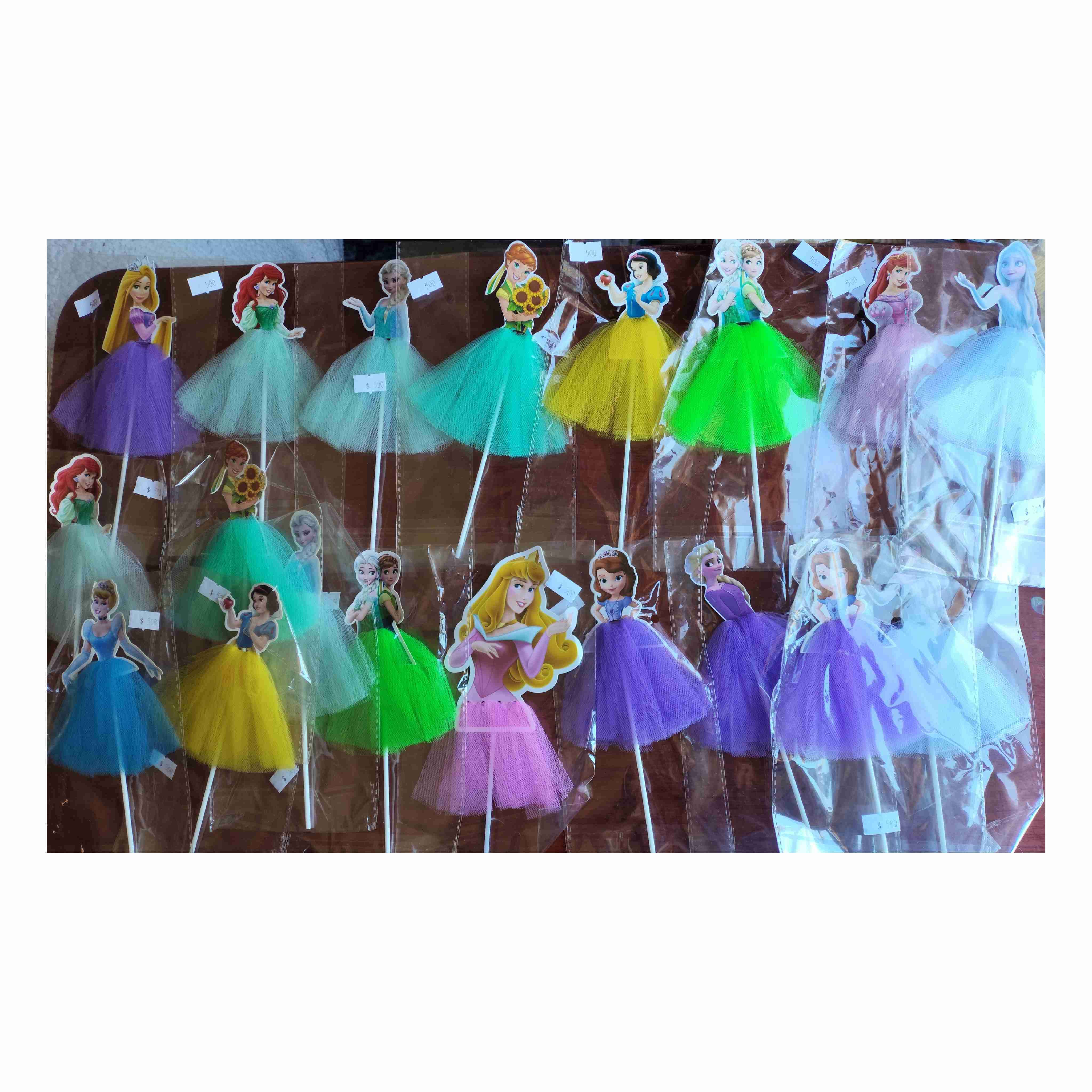 Set Decoracion para torta princesas Disney