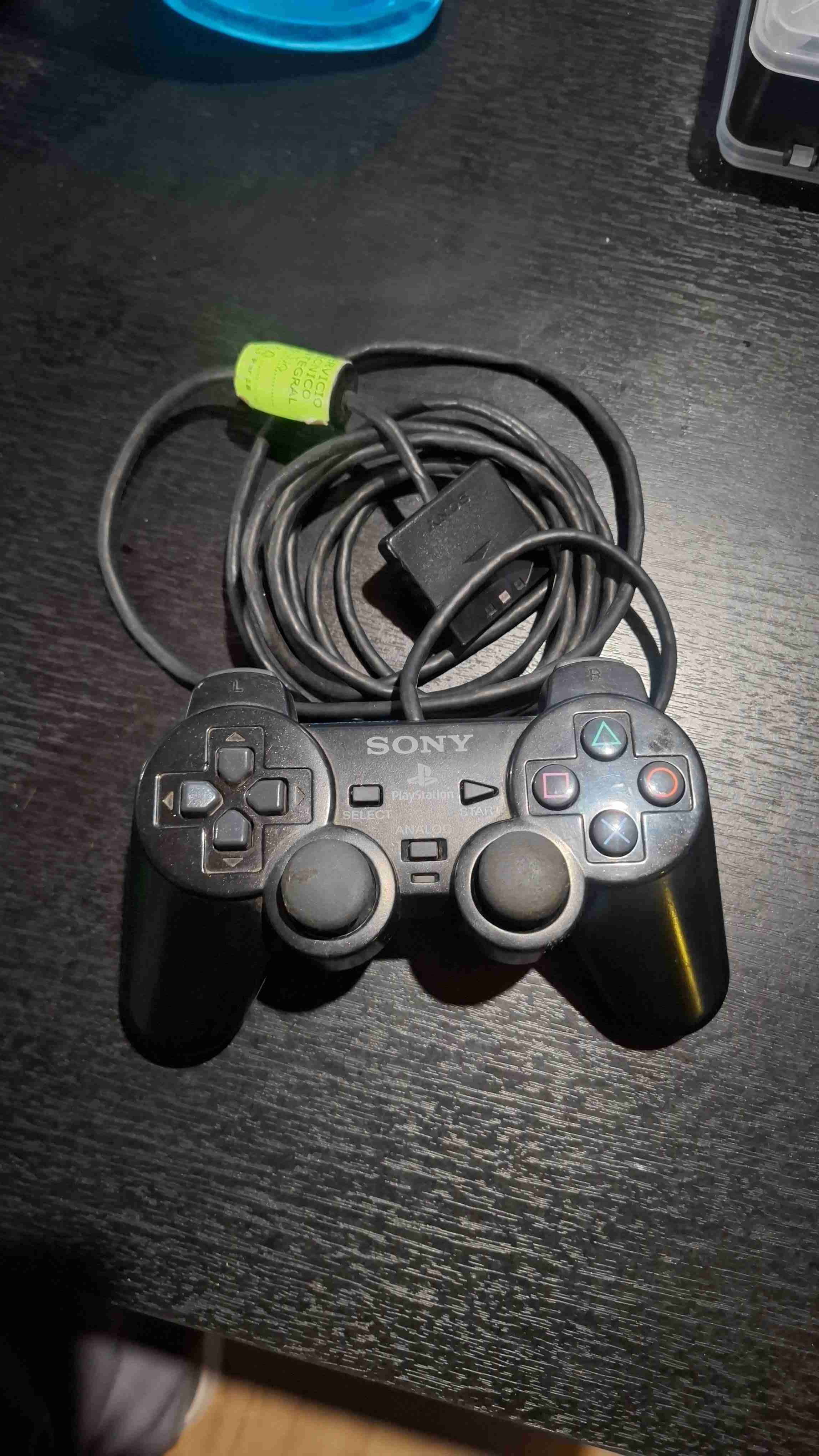 Control PS2 original negro con detalles
