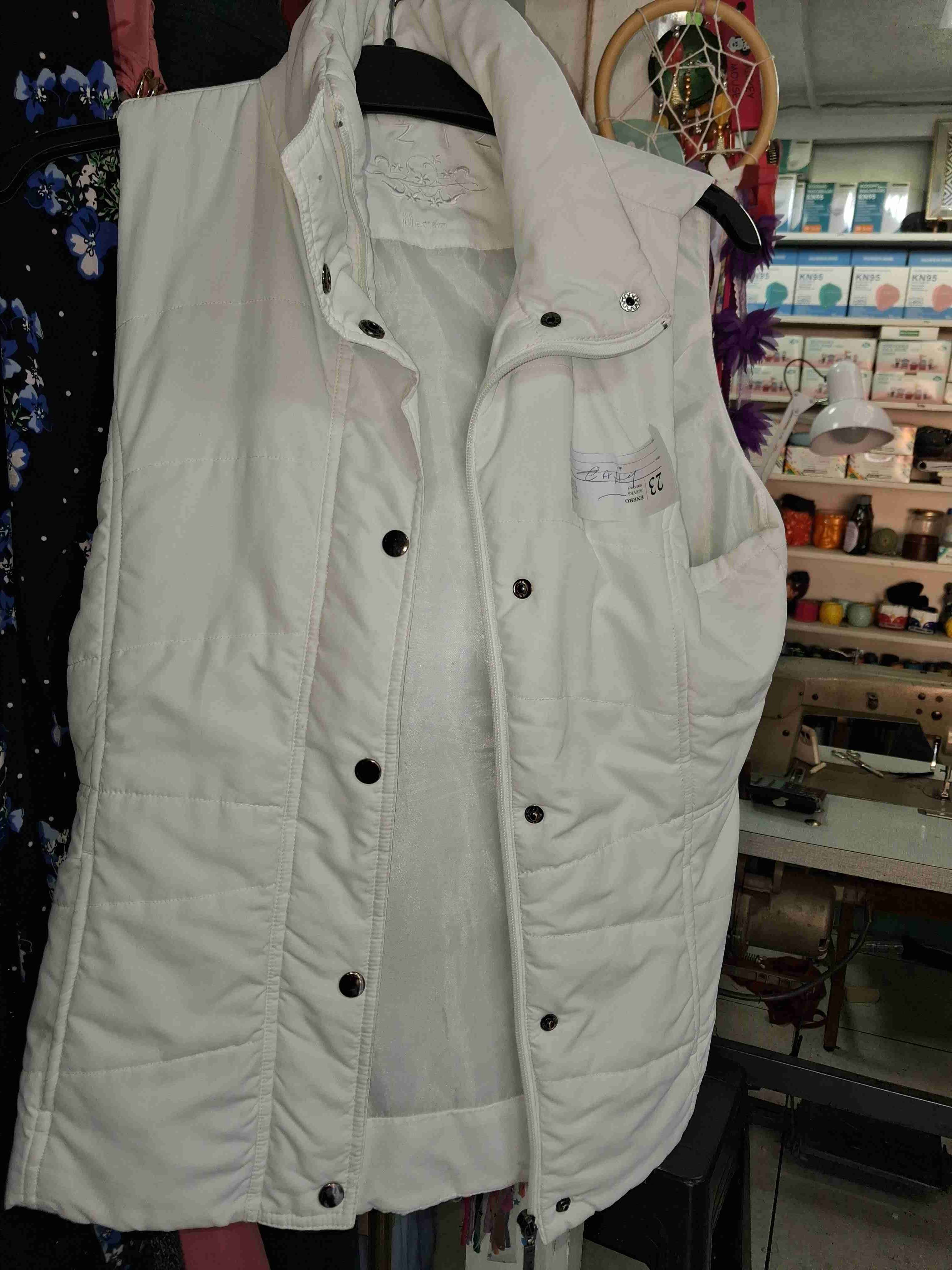 Chaleco acolchado blanco