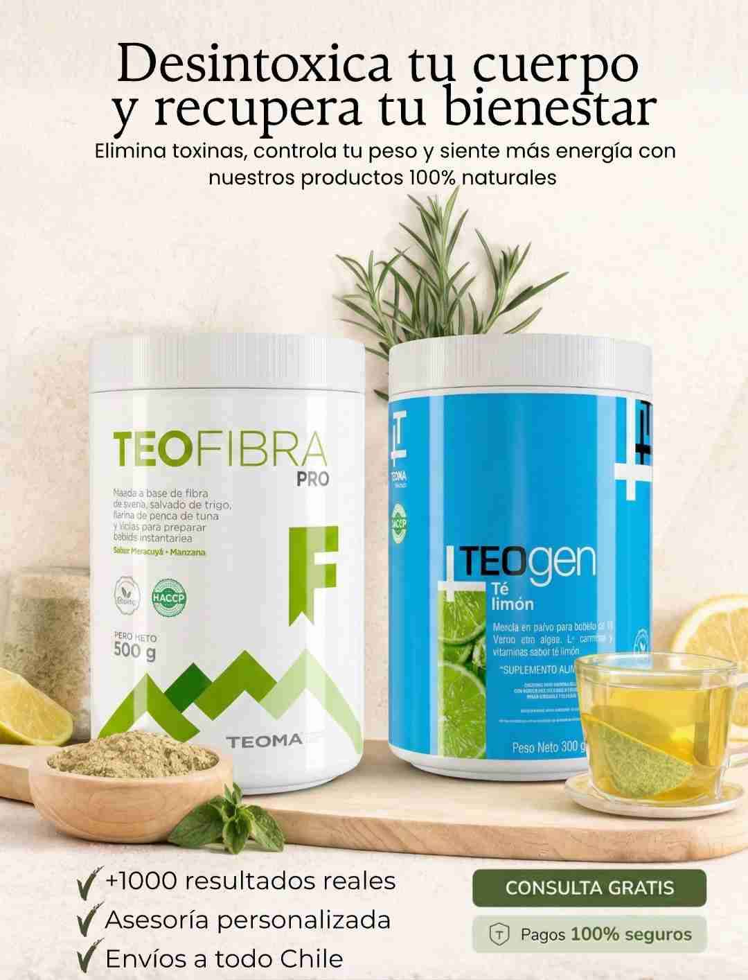 Pack Detox Teofibra pro y Té Limón
