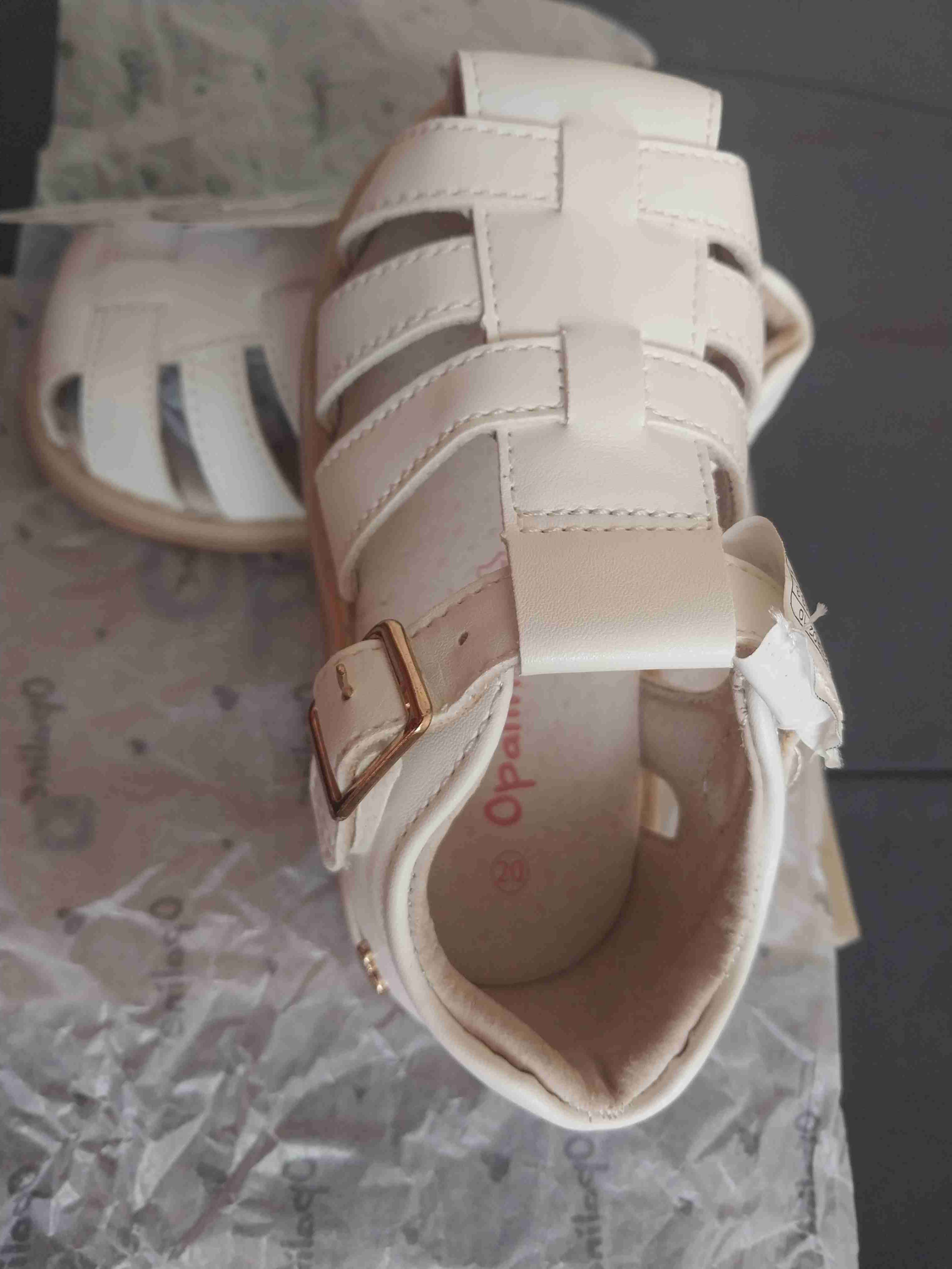 Sandalias blancas para niña Opaline talla 20