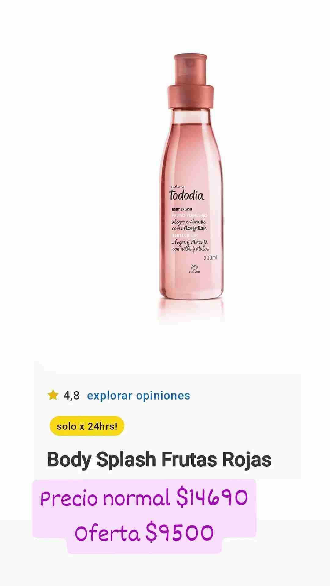 Body Splash Frutas Rojas