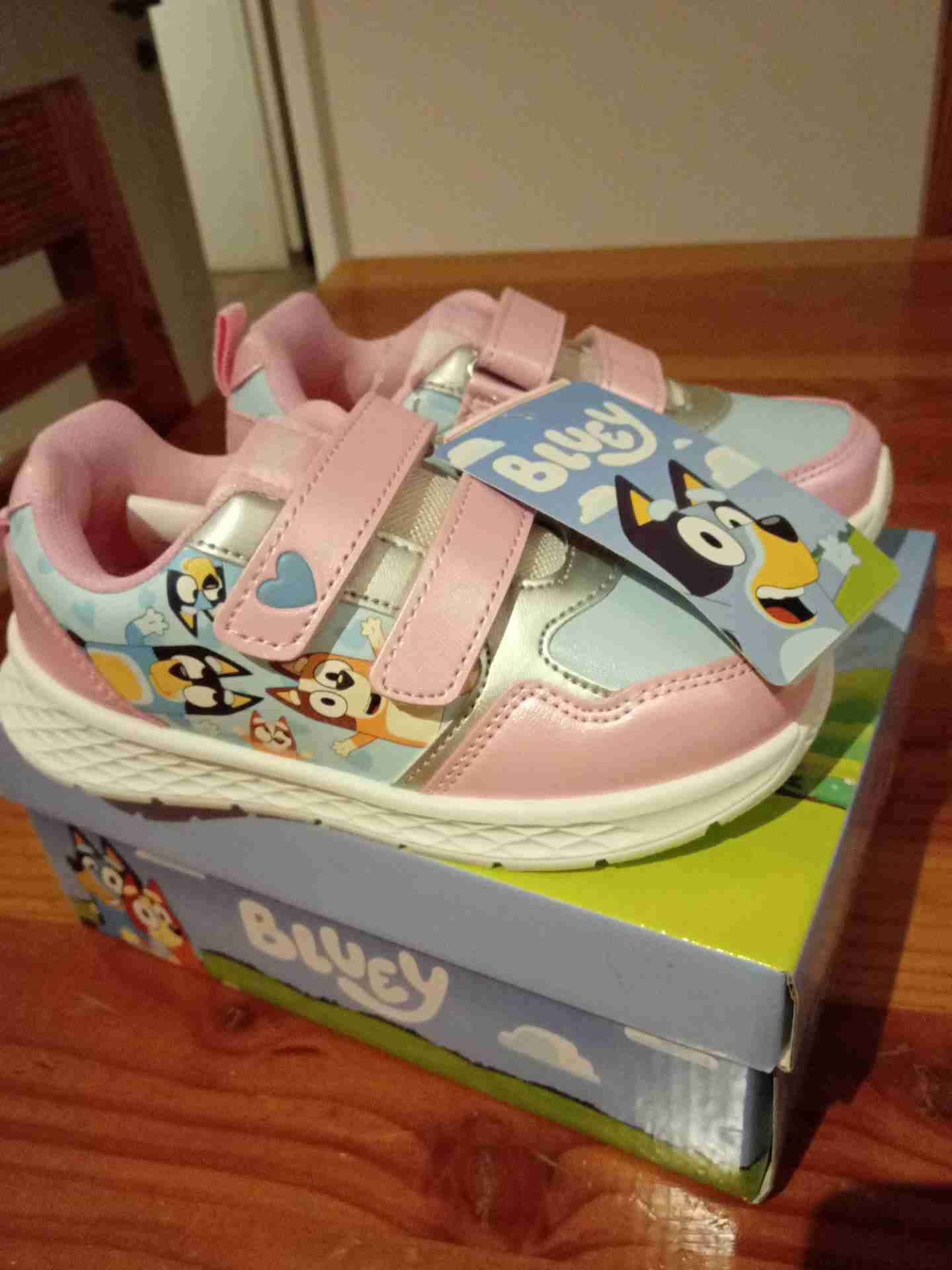 Zapatillas infantiles Bluey rosadas Moletto 28