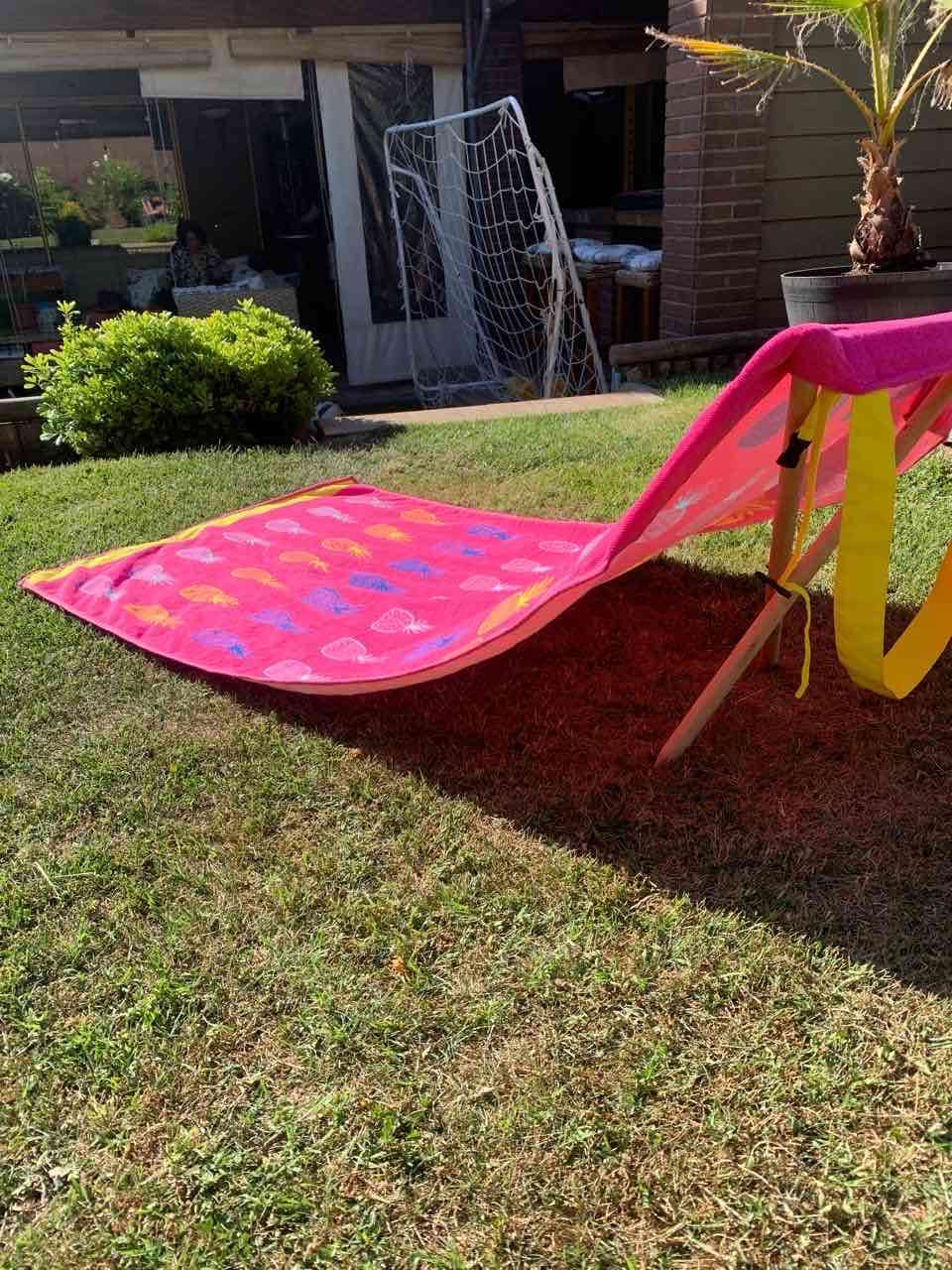 Toalla de playa con respaldo