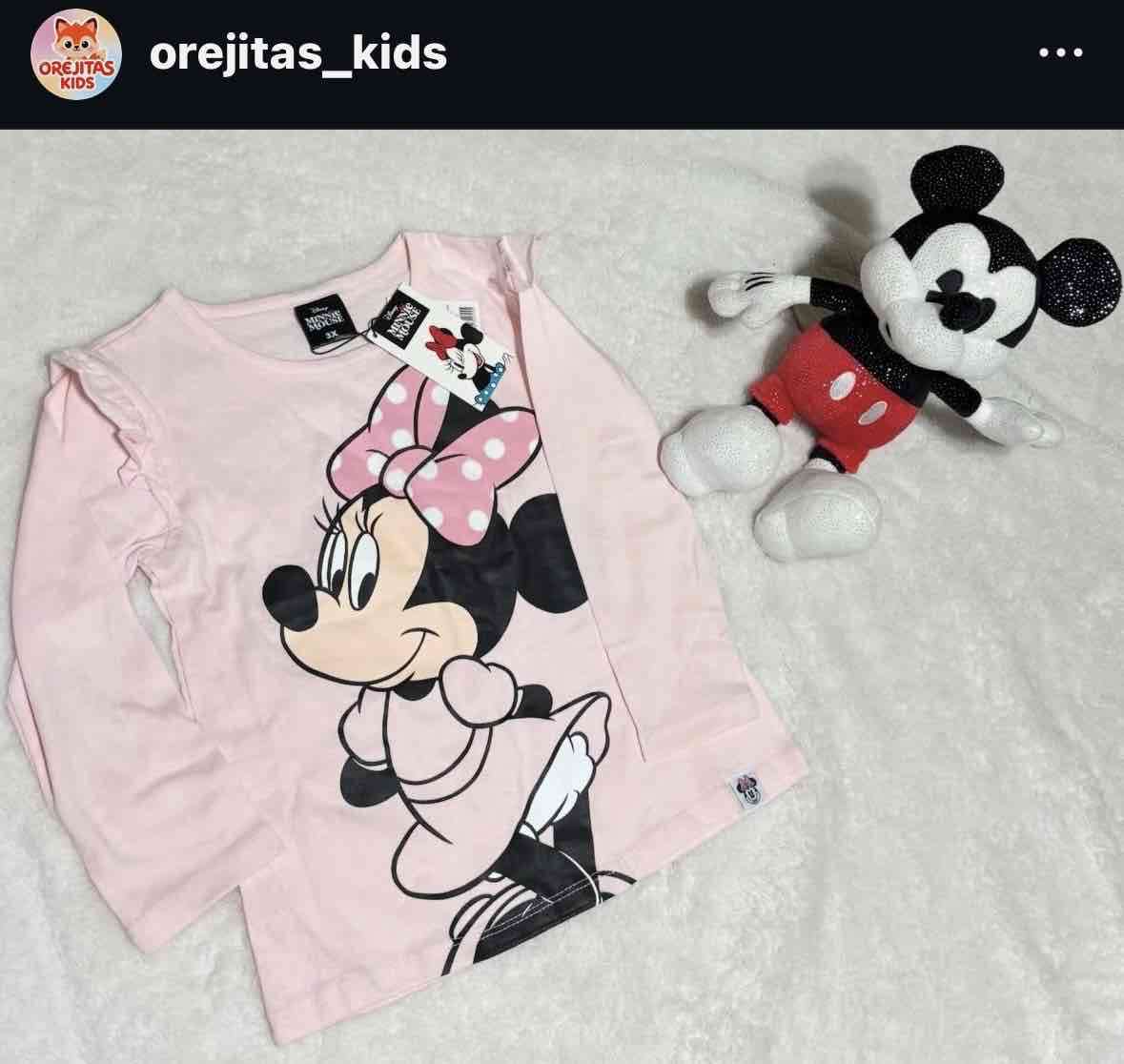Poleras manga larga niñas Disney nuevas