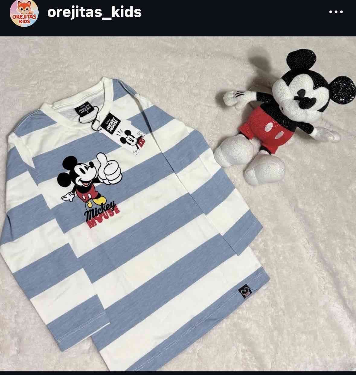 Poleras manga larga niños Disney y Bluey niños