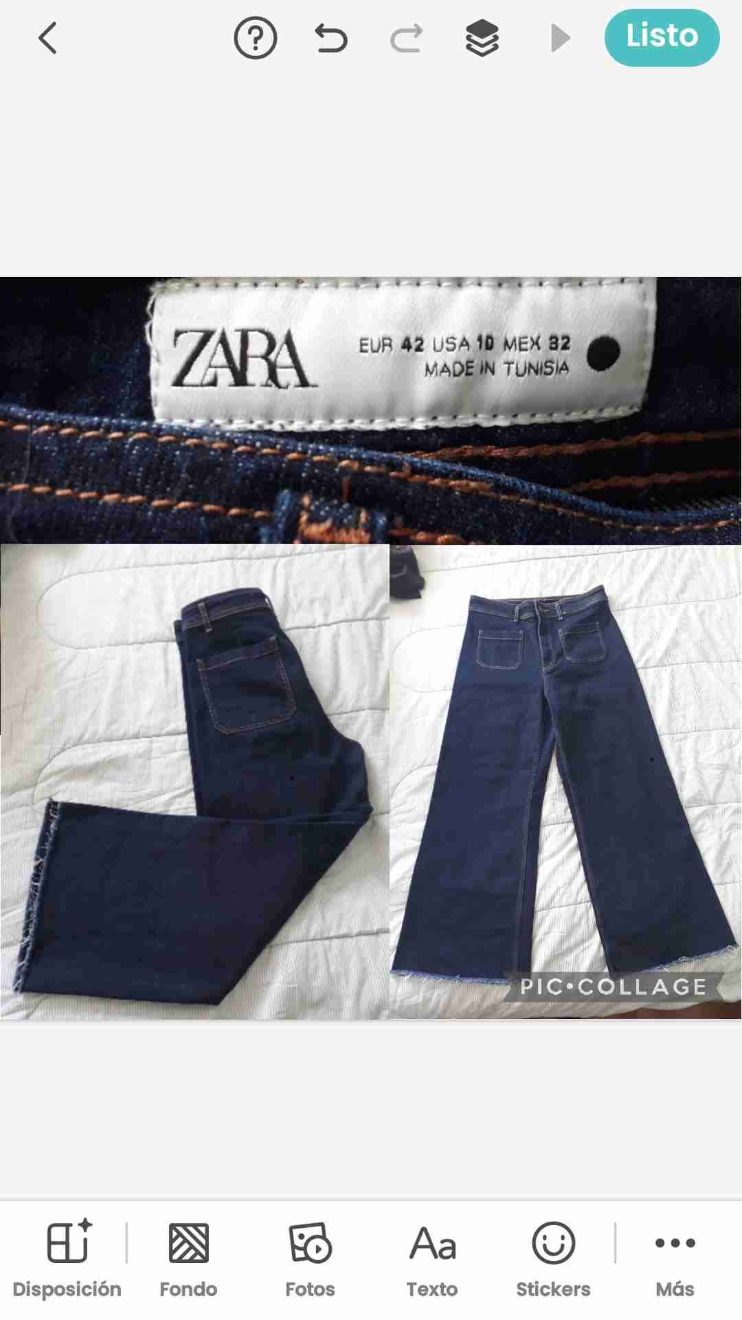 Jeans azules Zara talla 42