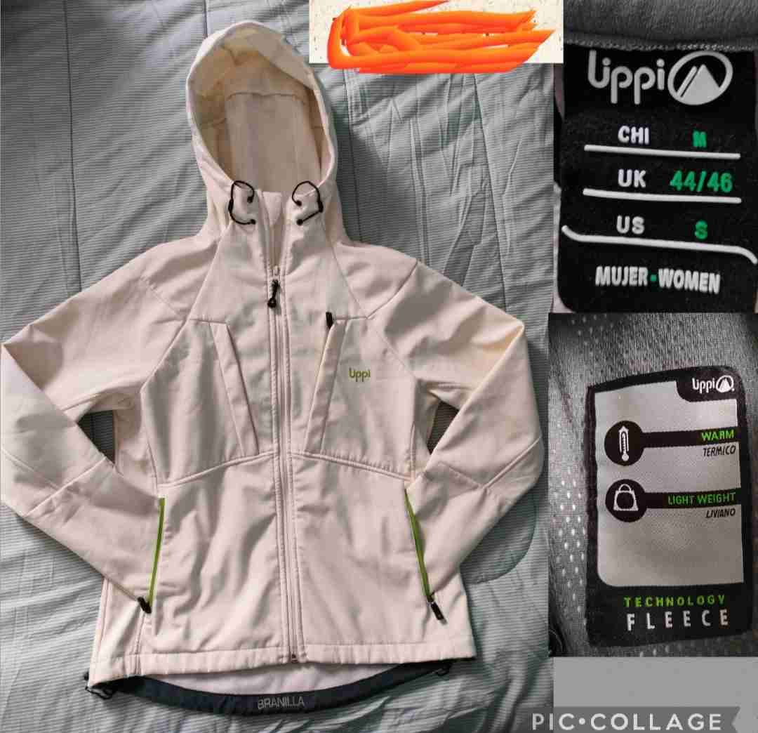Chaqueta fleece blanca Uppi mujer