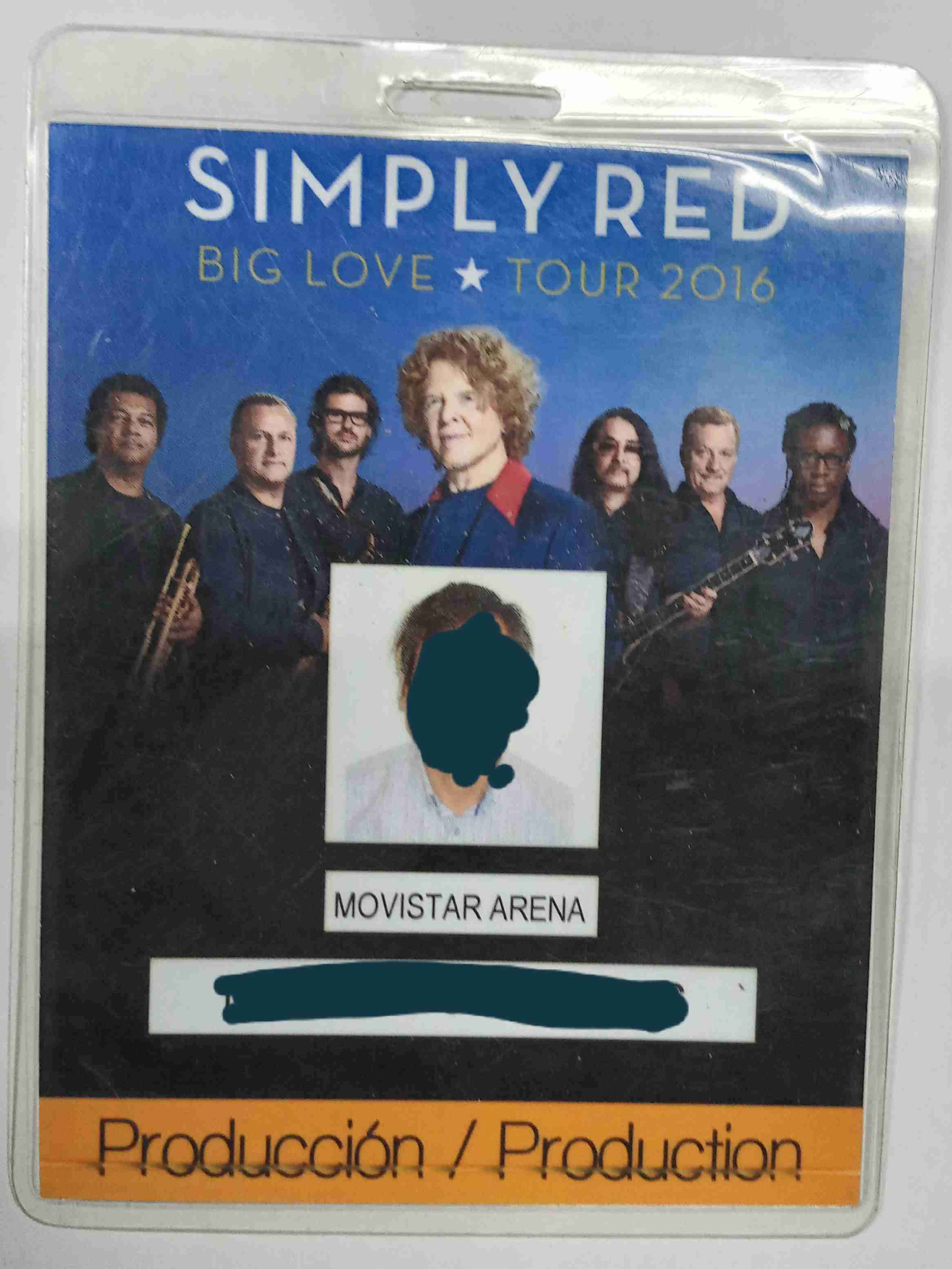 Pase de producción Simply Red 2016