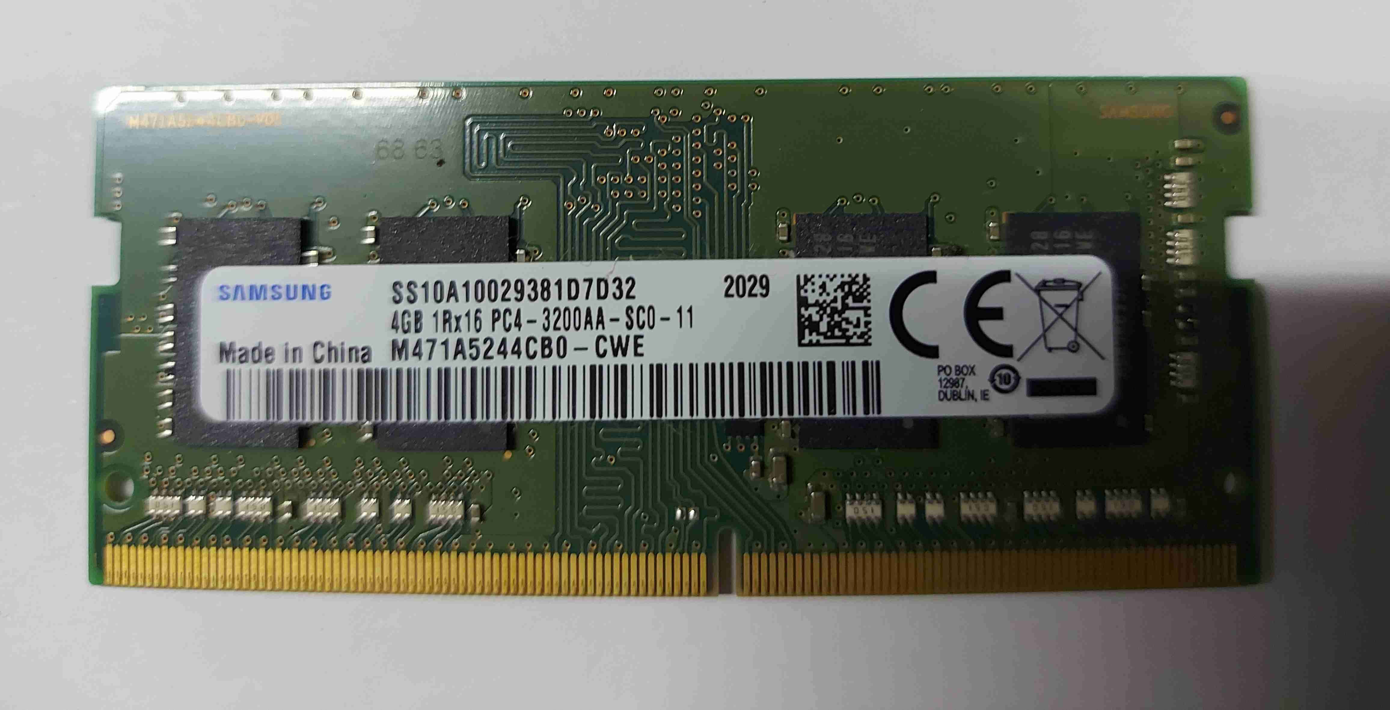 Memoria RAM Samsung 4GB PC4