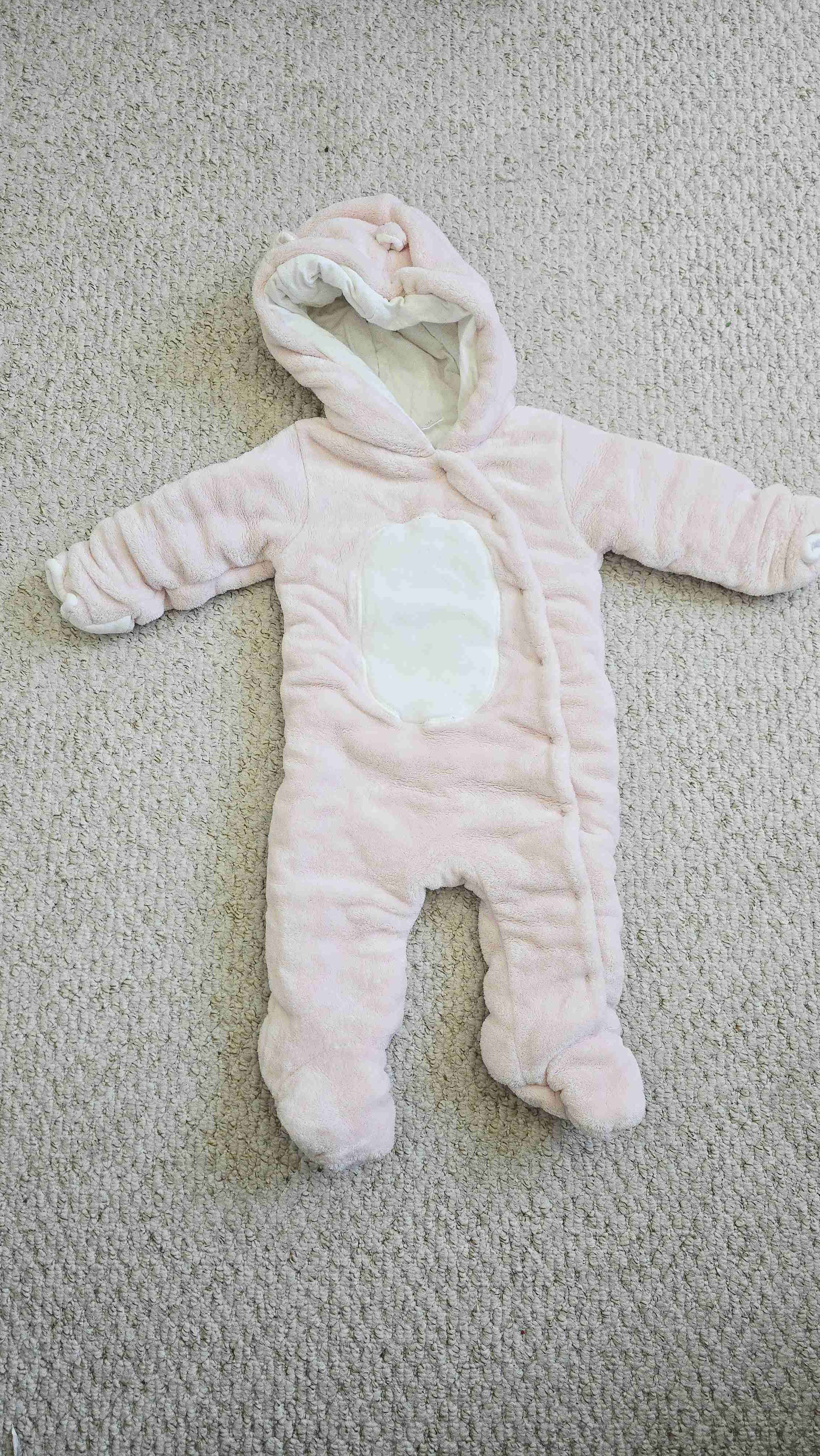 Enterito polar rosado para bebé. Opaline